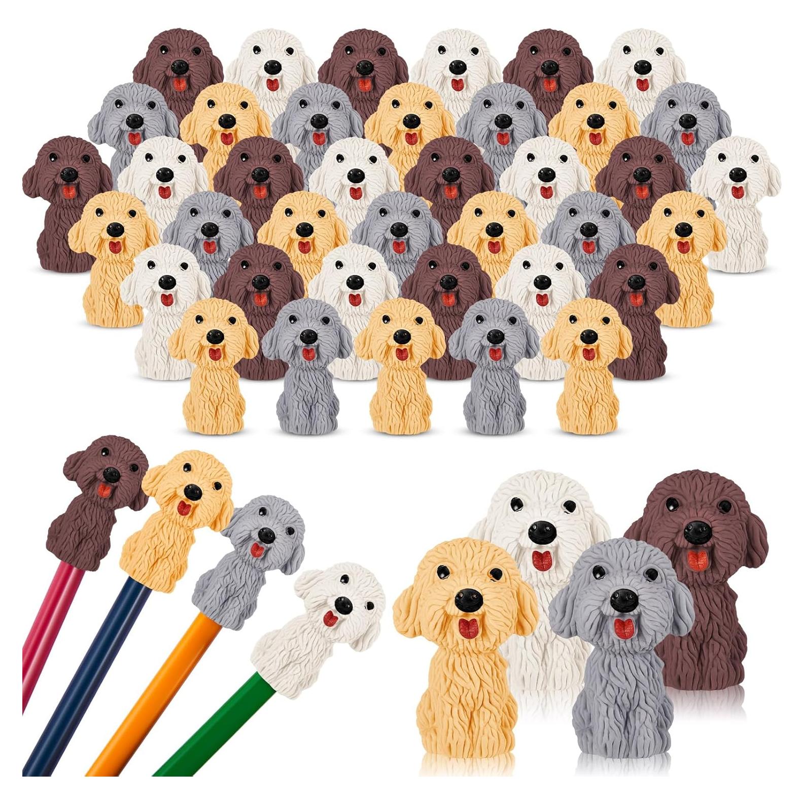 Borradores de Lápiz de Perro Kisston - 100 Piezas de Goma