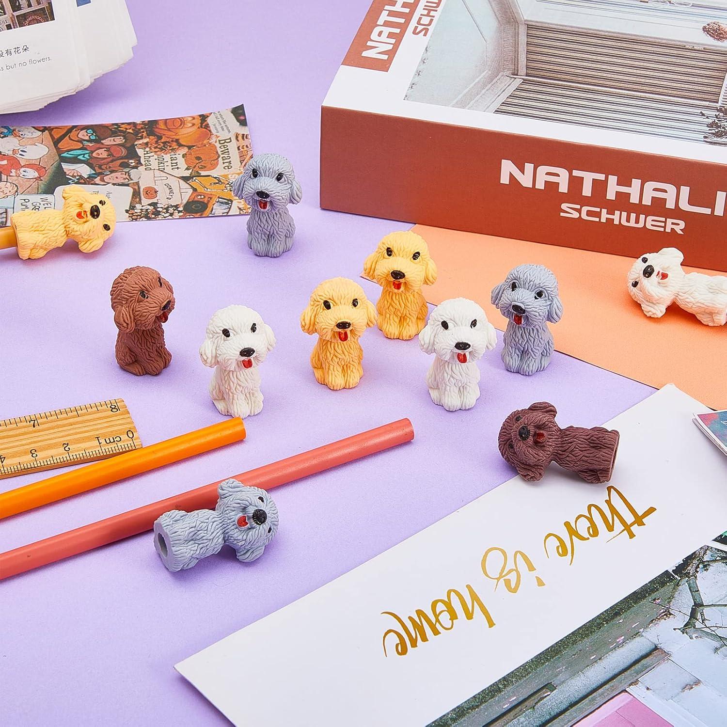 Borradores de Lápiz de Perro Kisston - 100 Piezas de Goma