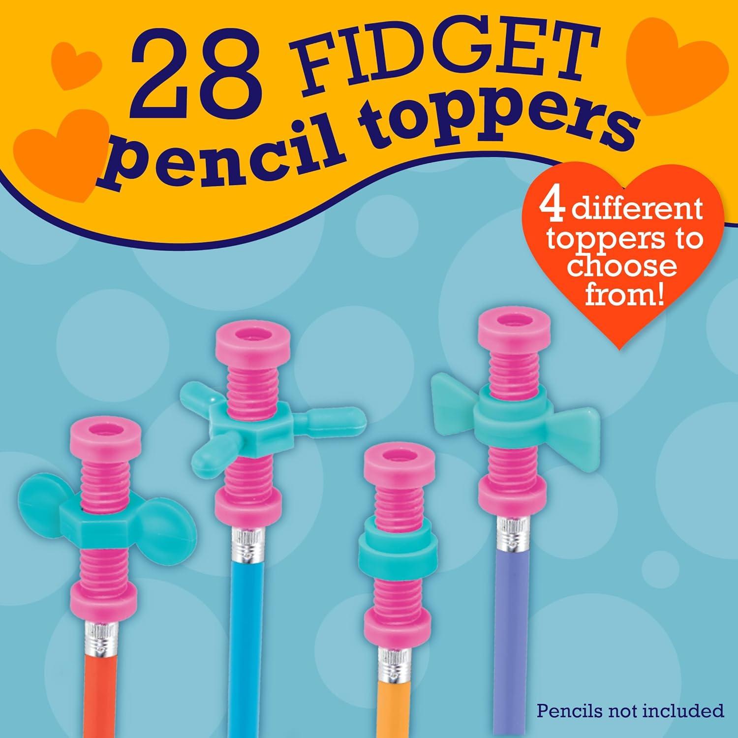 Tarjetas de San Valentín Peaceable Kingdom - 28 Adornos Fidget