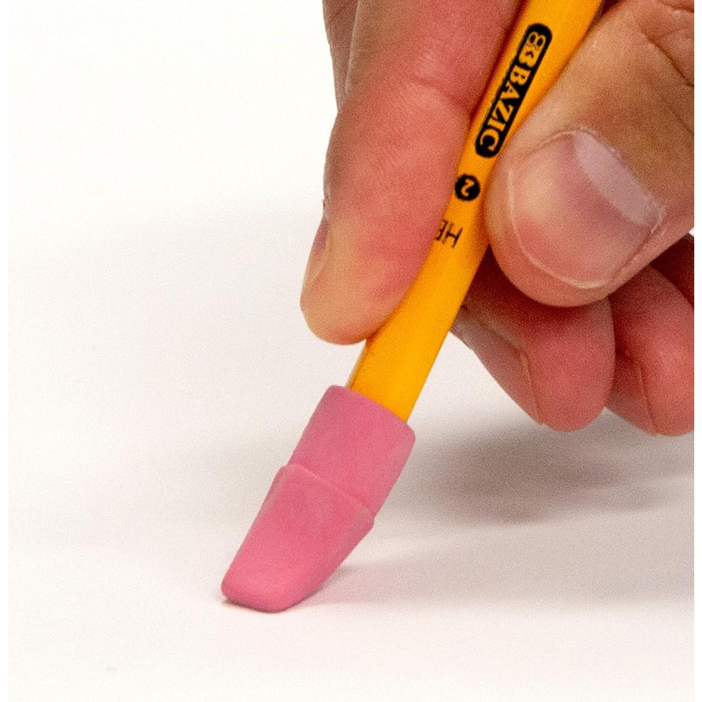 Borradores de Lápiz BAZIC 2-Paquete Flecha Rosa Sin Látex