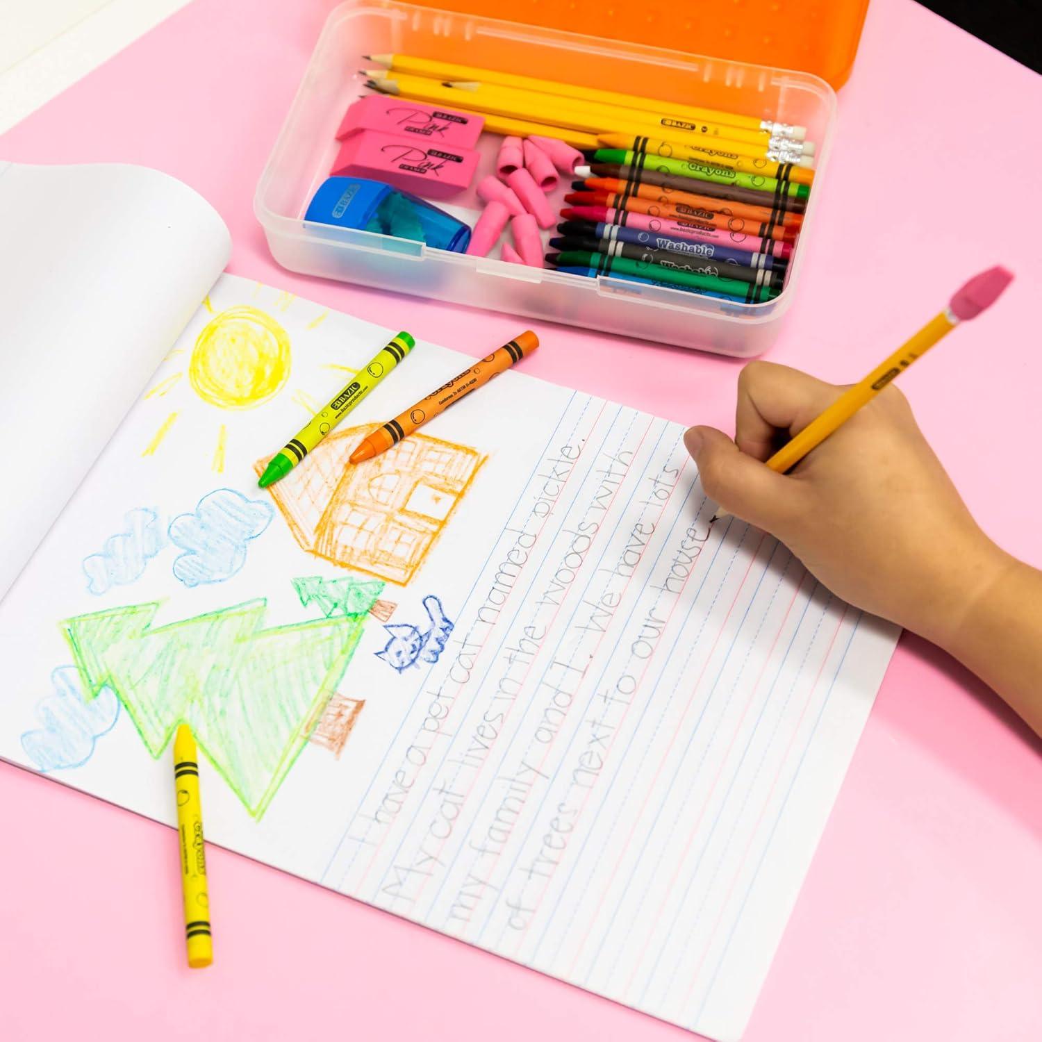 Borradores de Lápiz BAZIC 2-Paquete Flecha Rosa Sin Látex