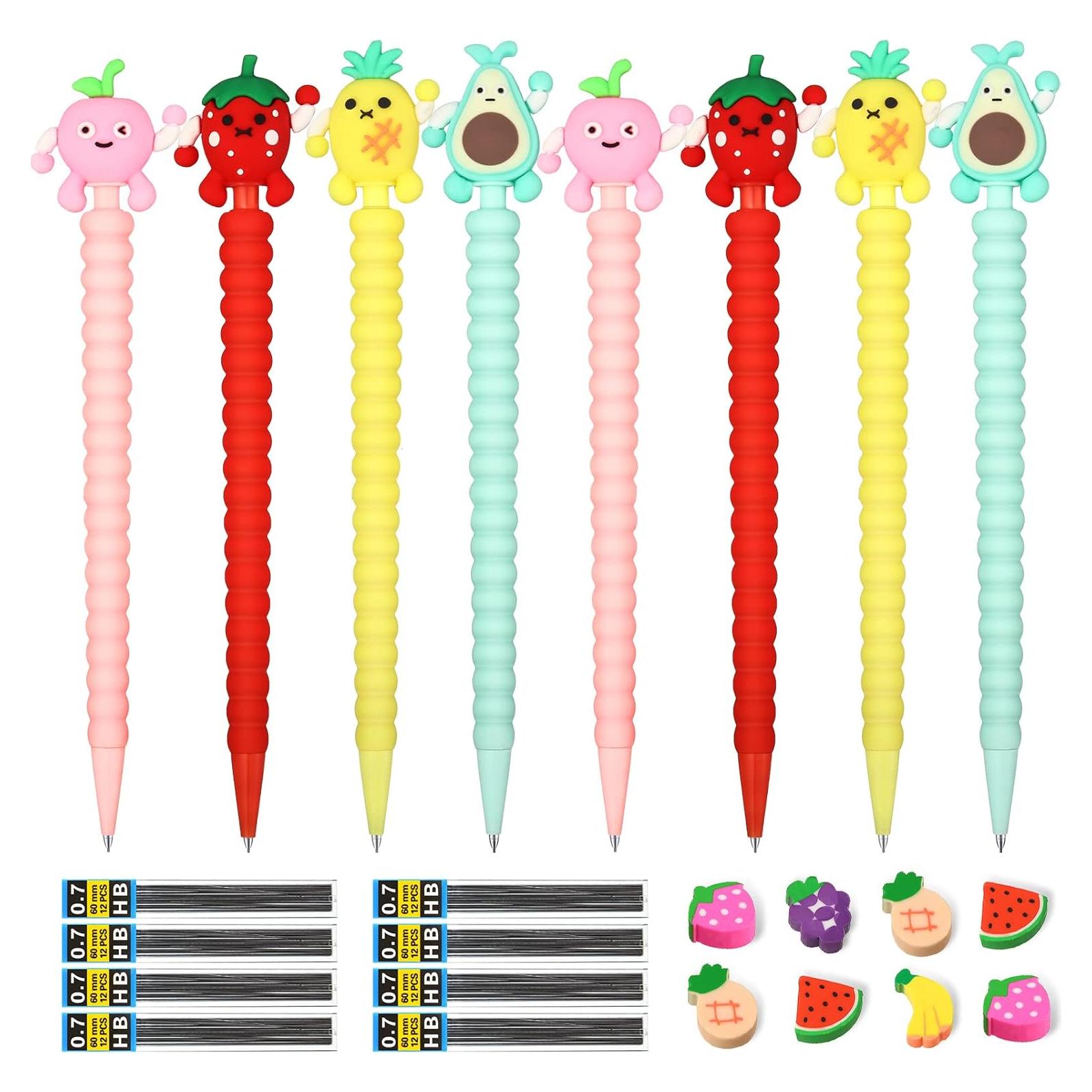 Conjunto de 24 Lápices Mecánicos Chinco 0.7 mm con Borradores