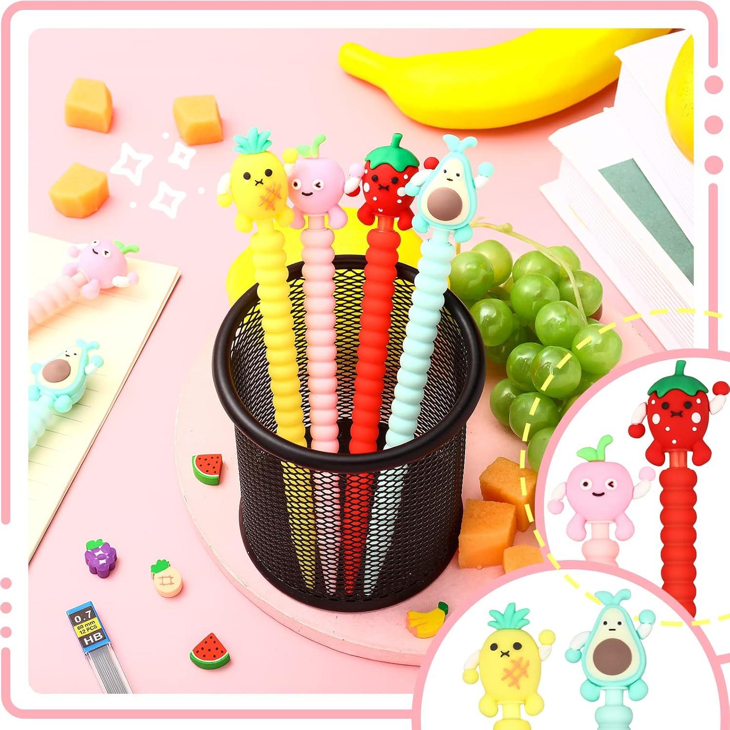 Conjunto de 24 Lápices Mecánicos Chinco 0.7 mm con Borradores