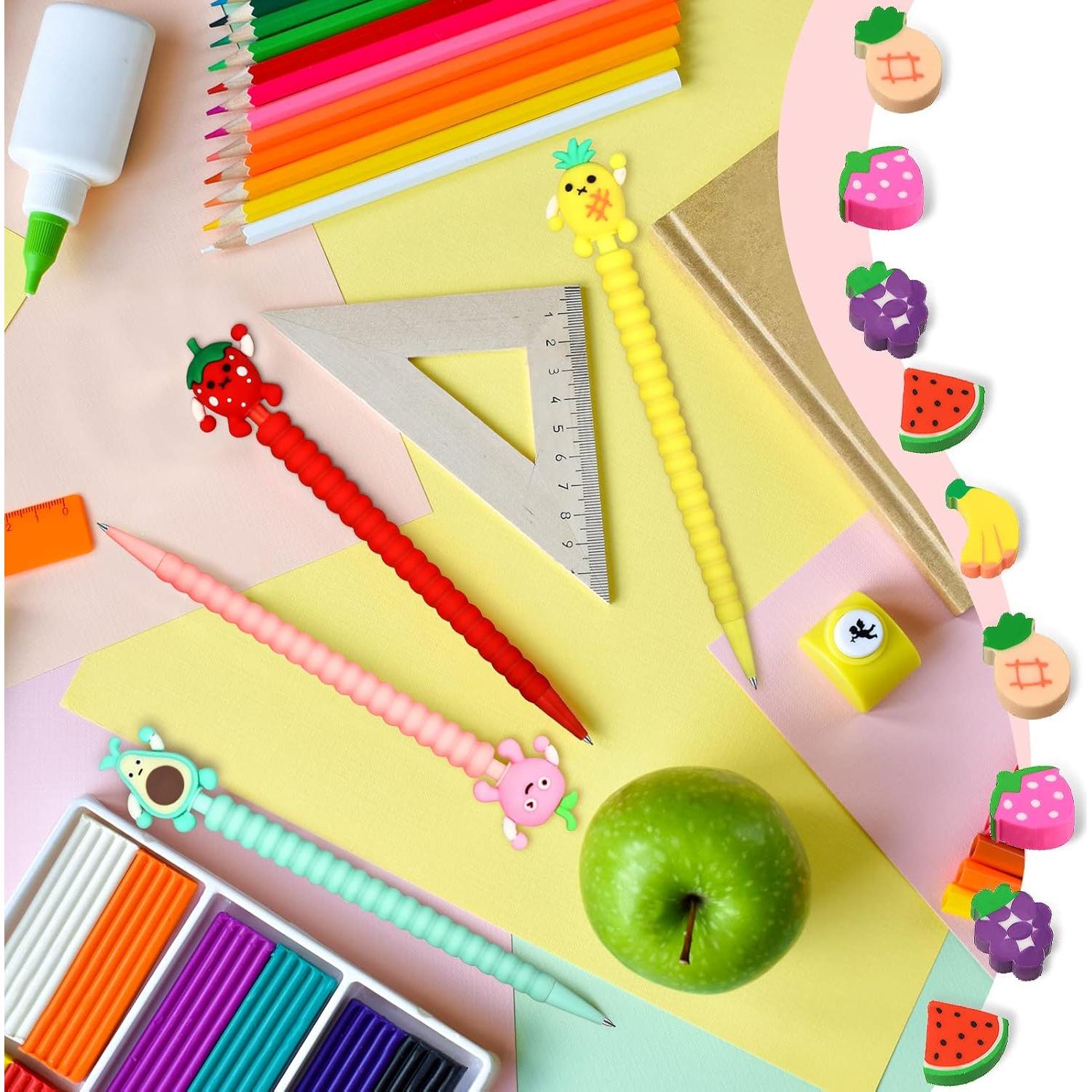 Conjunto de 24 Lápices Mecánicos Chinco 0.7 mm con Borradores