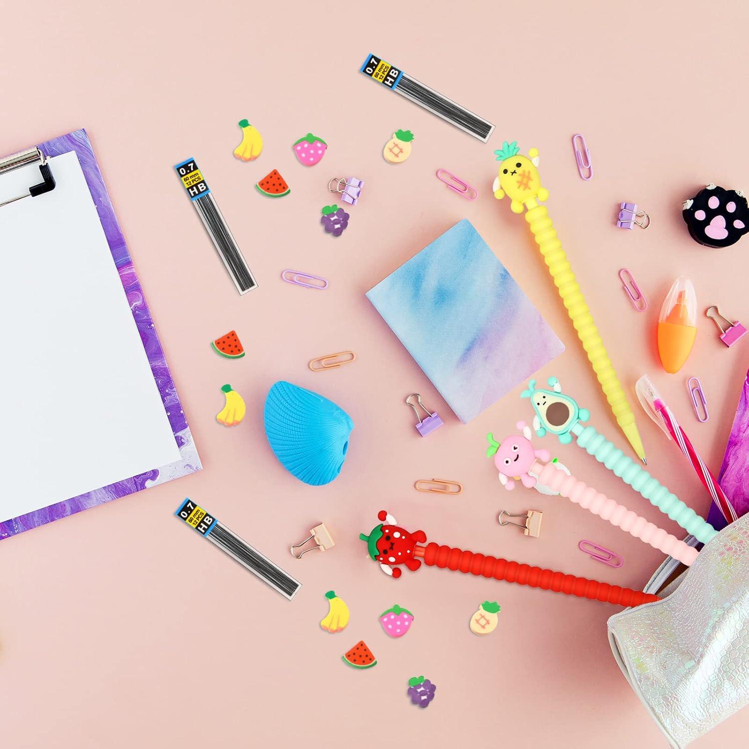 Conjunto de 24 Lápices Mecánicos Chinco 0.7 mm con Borradores