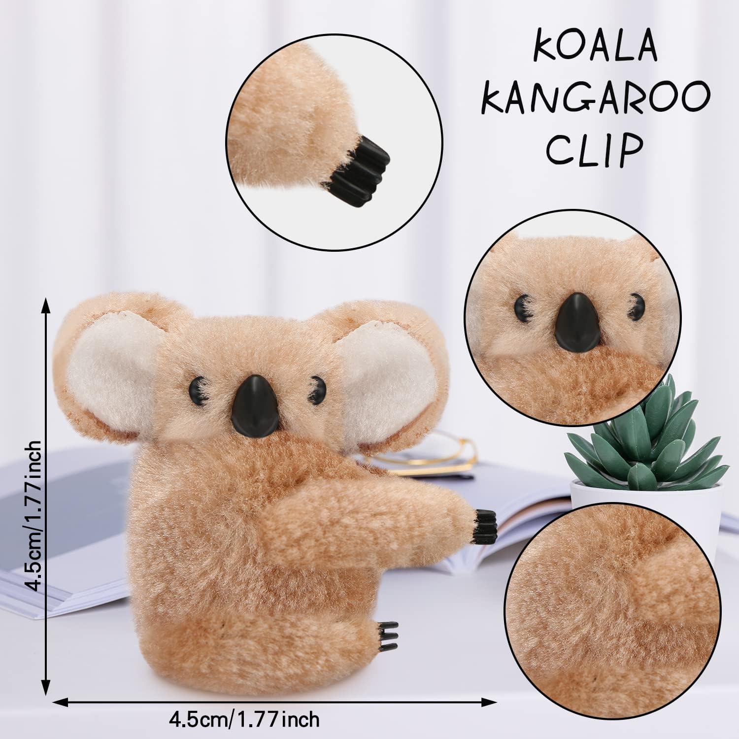 Clips de Lápiz de Koala BENBO - 12 Pcs Adornos de Felpa