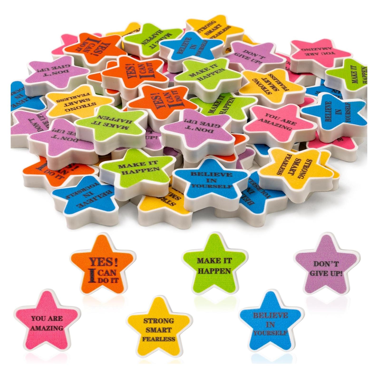 Borradores Motivacionales en Forma de Estrella DGjianfei - 120 Pcs