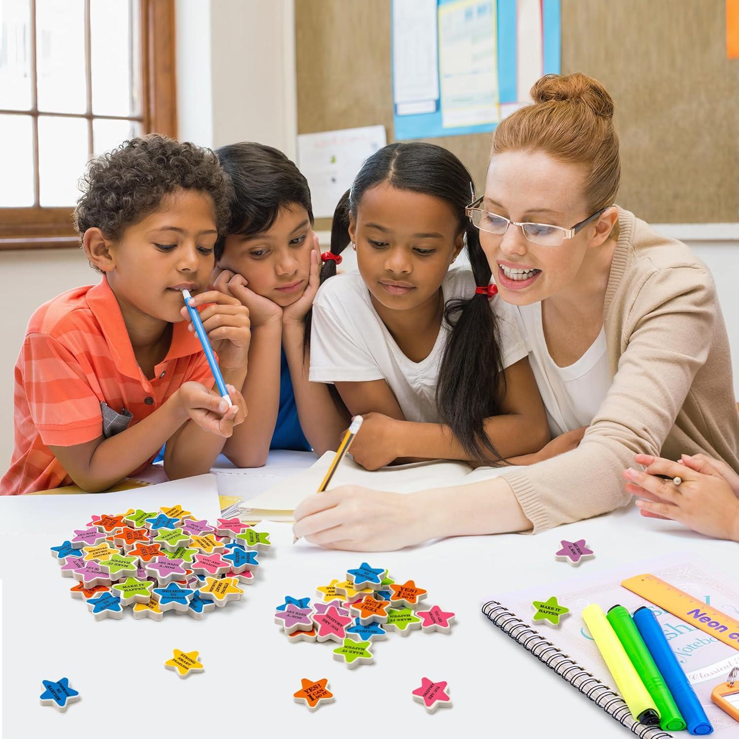 Borradores Motivacionales en Forma de Estrella DGjianfei - 120 Pcs