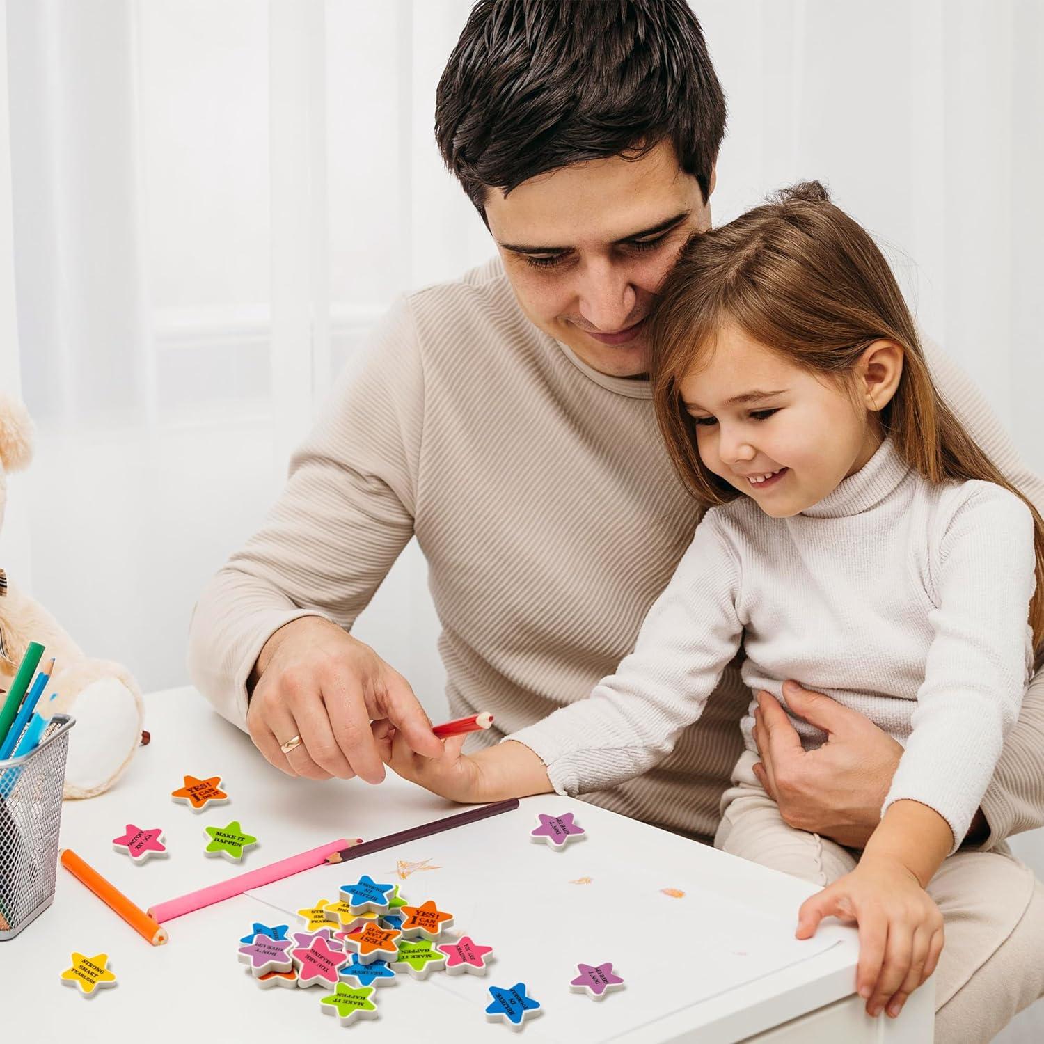 Borradores Motivacionales en Forma de Estrella DGjianfei - 120 Pcs