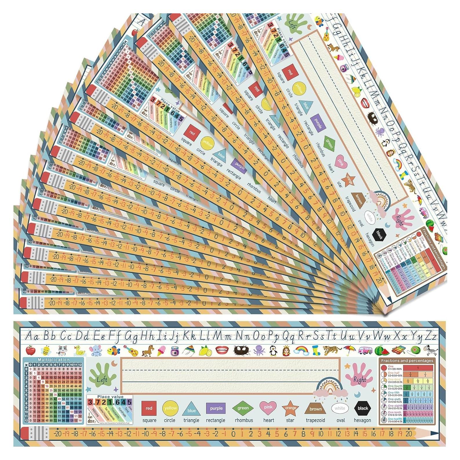 Placas de Nombre para Aula Outus 36 Pcs 10.67x36.32cm Boho