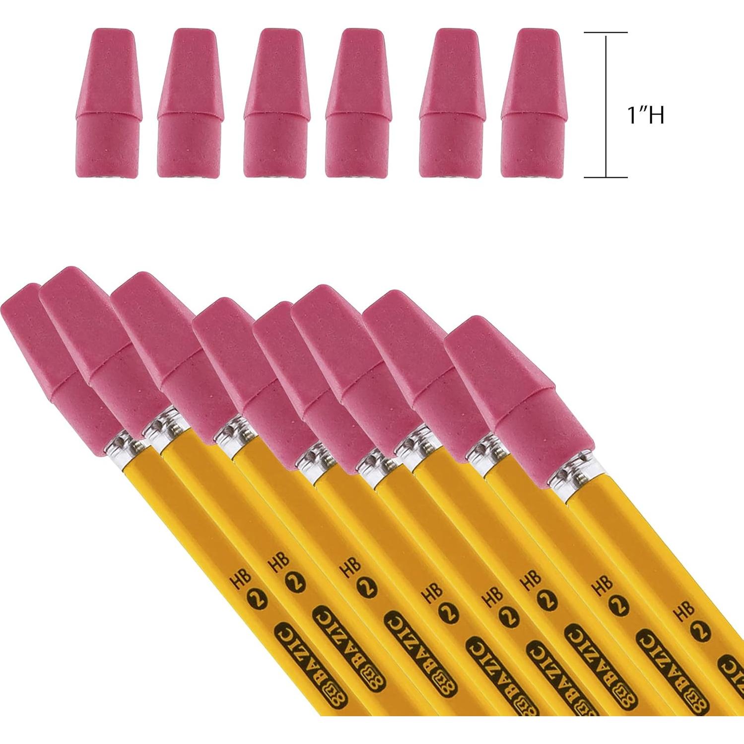 Borrador Rosa Superior BAZIC 50 Unidades Sin Látex