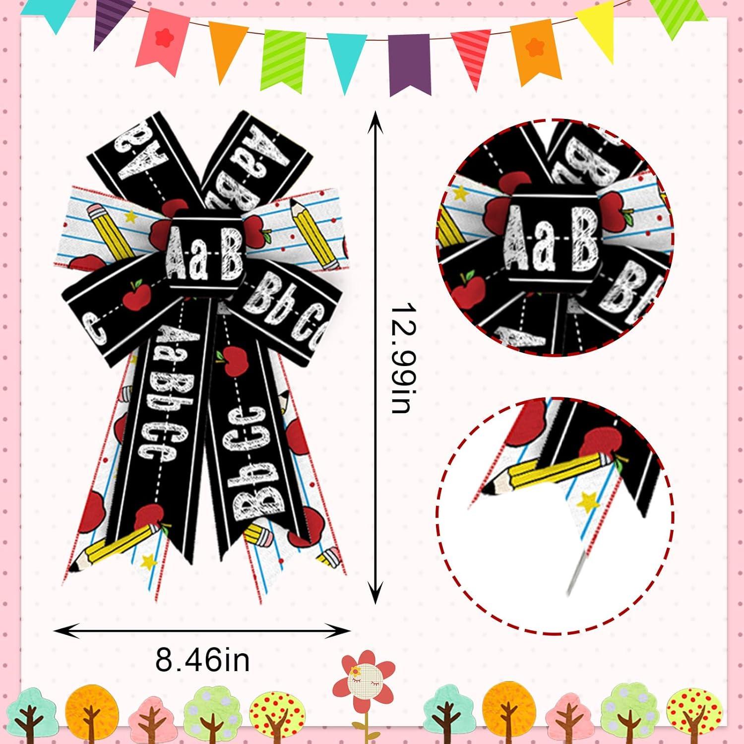 Lazos Decorativos Threetols para Regreso a Clases - 2 Pcs