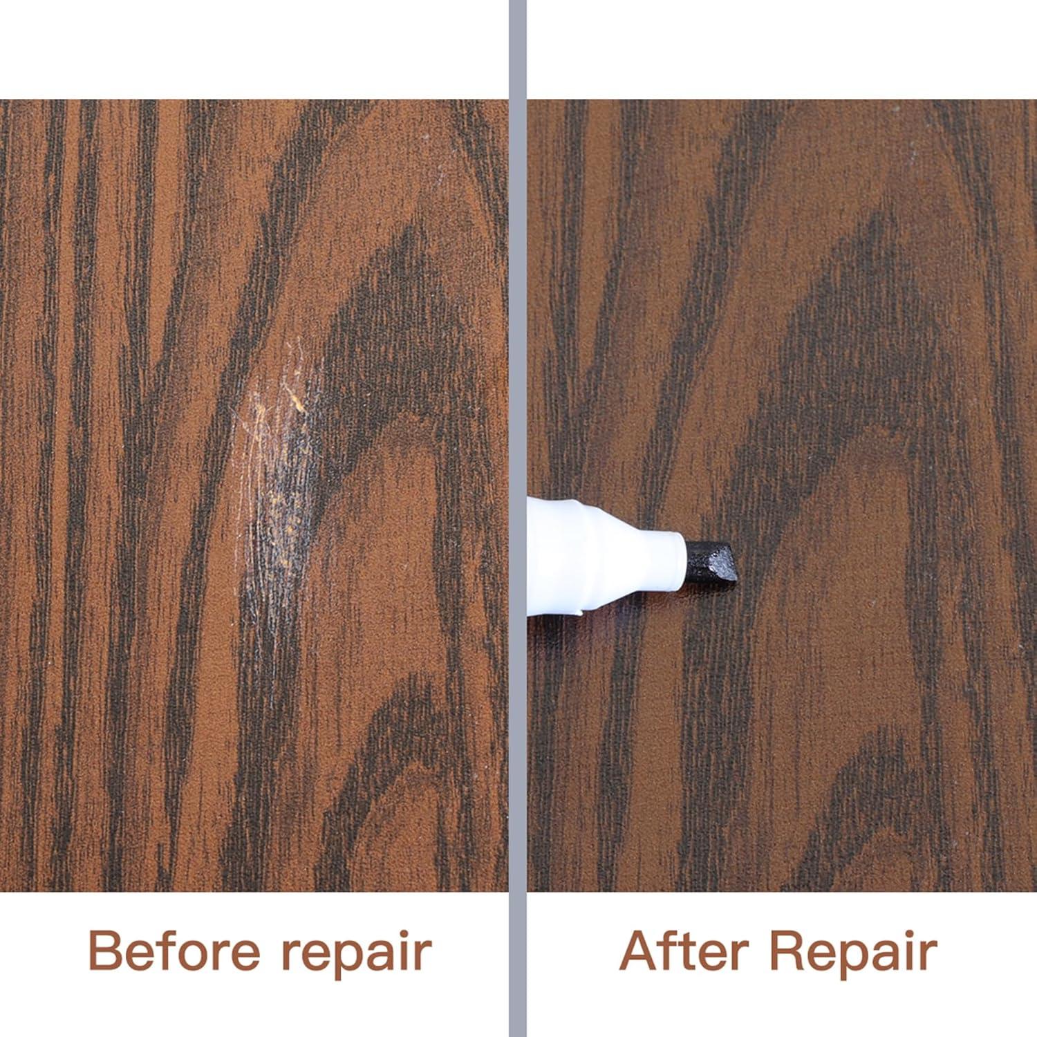 Kit de Reparación de Muebles DEWEL 17 Piezas - Marcadores y Cera