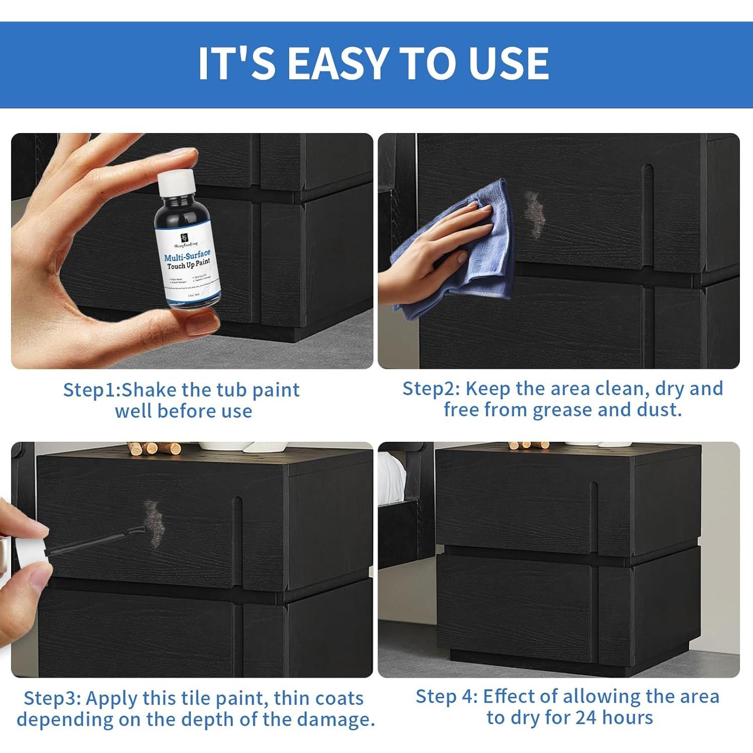 Pintura de Retoque Negra ShangTianFeng 44.36 ml Multi-Superficie