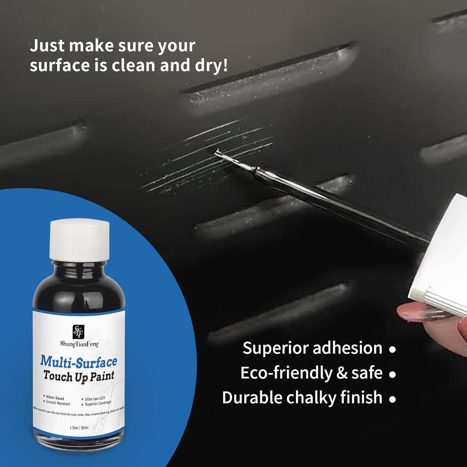 Pintura de Retoque Negra ShangTianFeng 44.36 ml Multi-Superficie