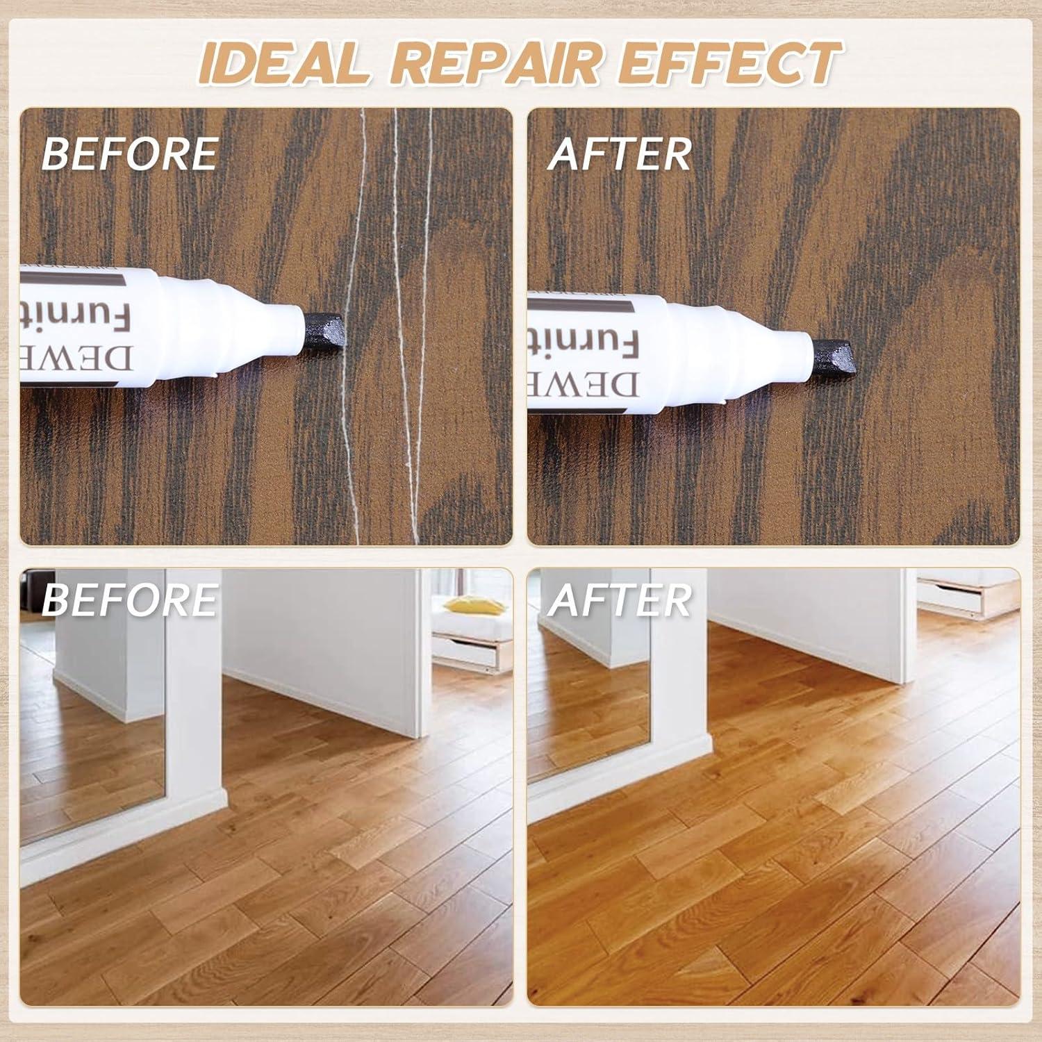 Kit de Reparación de Muebles DEWEL - 18 Marcadores de Madera