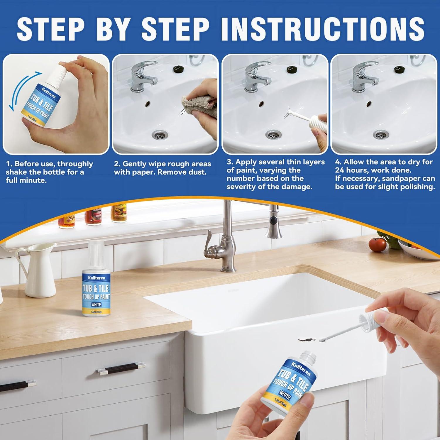 Pintura para Baños Kallteren 44.36 ml Blanco Brillante