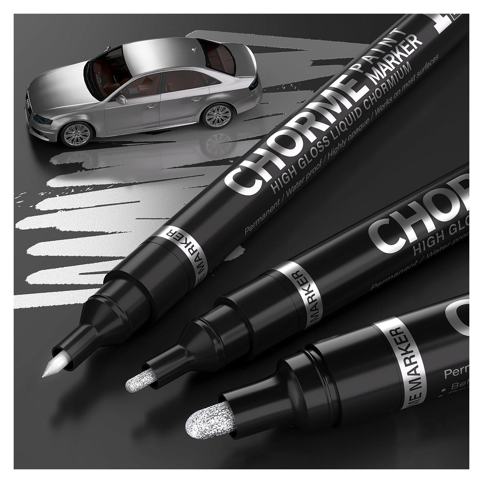 Marcadores de Espejo KERIFI Set 3 Piezas 0.7/1.0/3.0mm Plateado