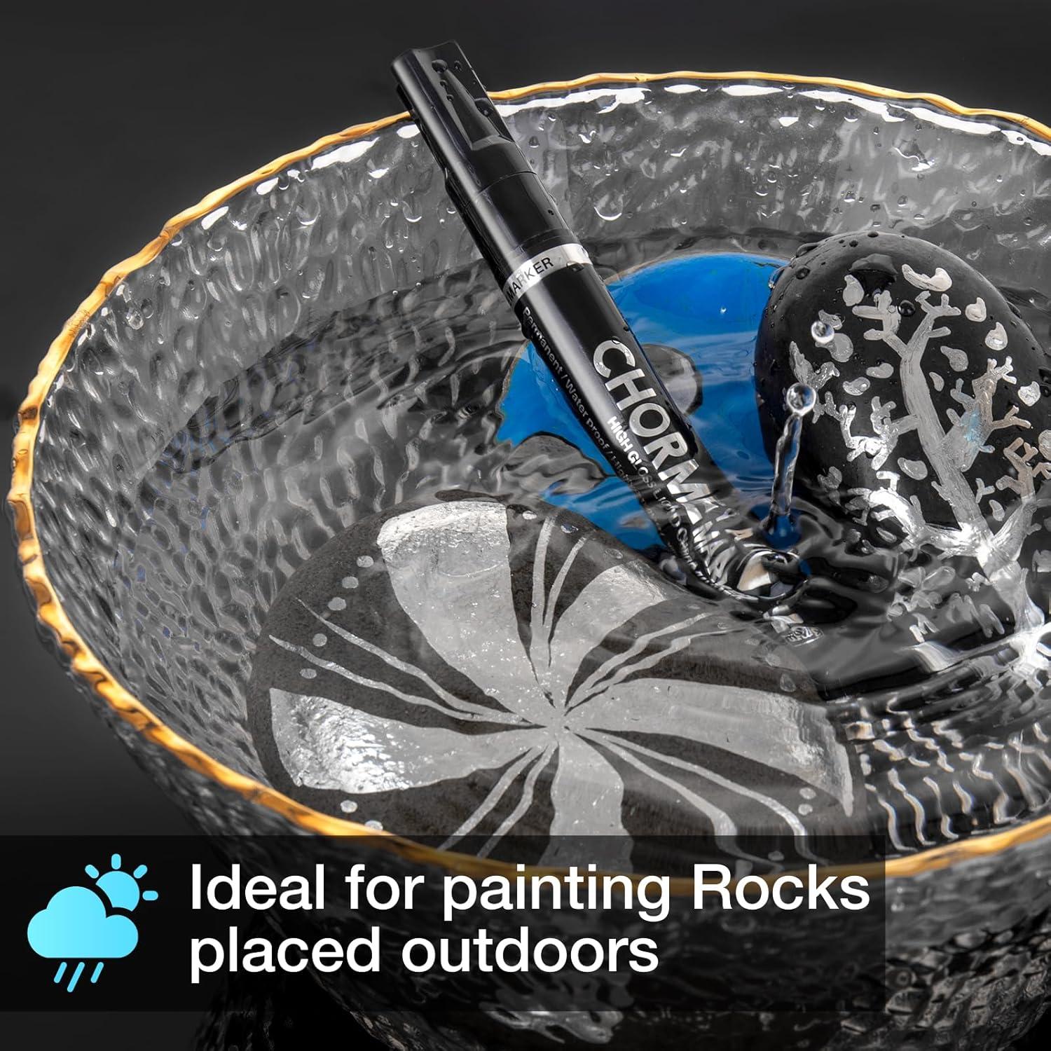 Marcadores de Espejo KERIFI Set 3 Piezas 0.7/1.0/3.0mm Plateado