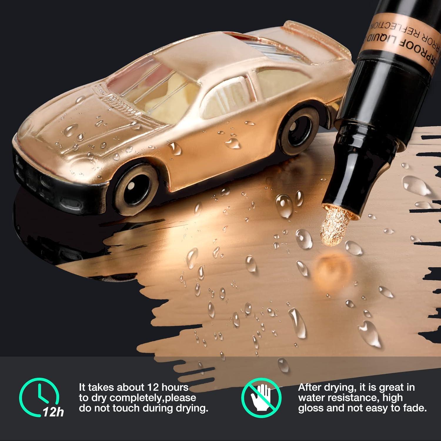 Marcadores de Cromo KERIFI, Juego de 5, Color Cobre, 1-3mm