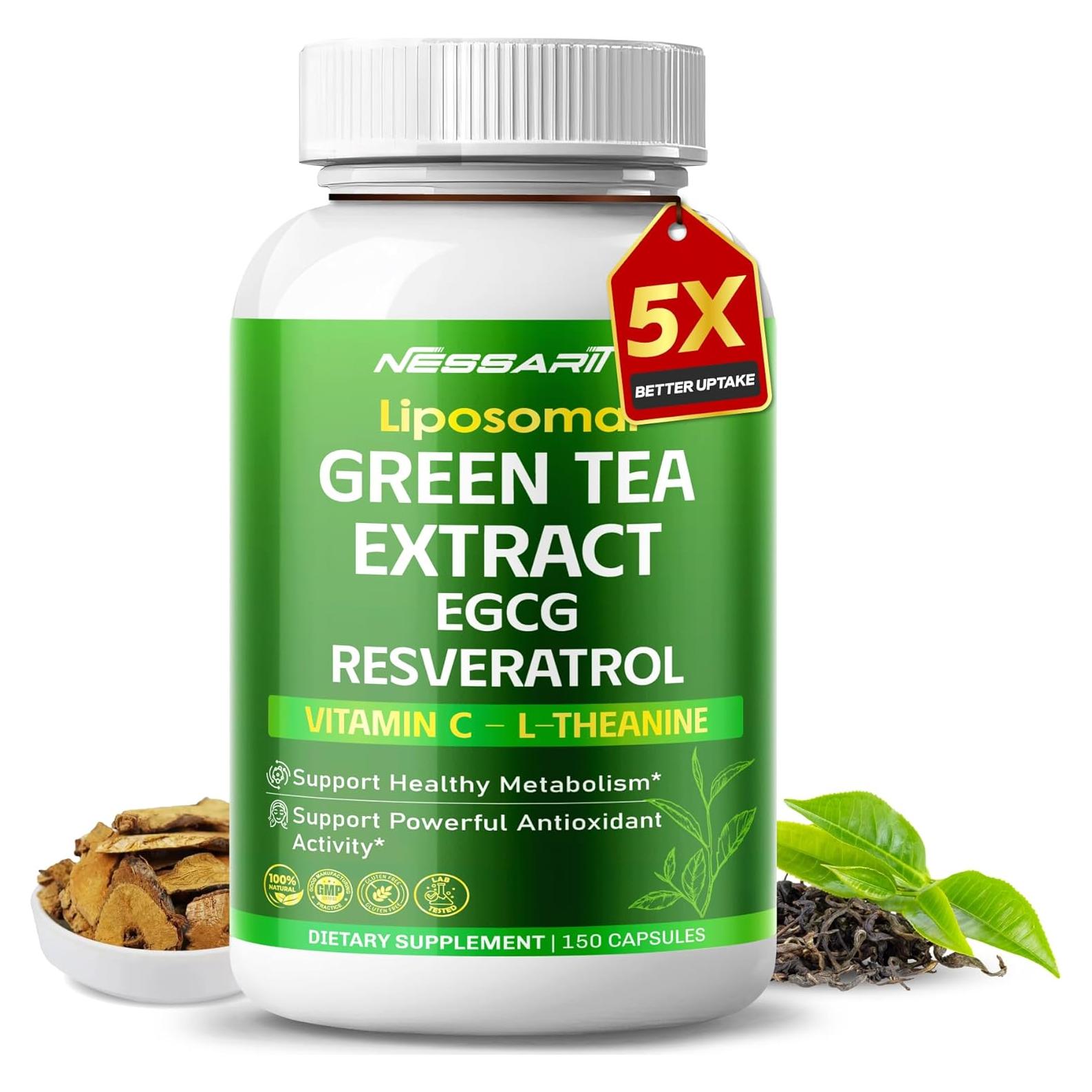 Extracto de Té Verde NESSARIT 150 Cápsulas - Metabolismo y Antioxidantes