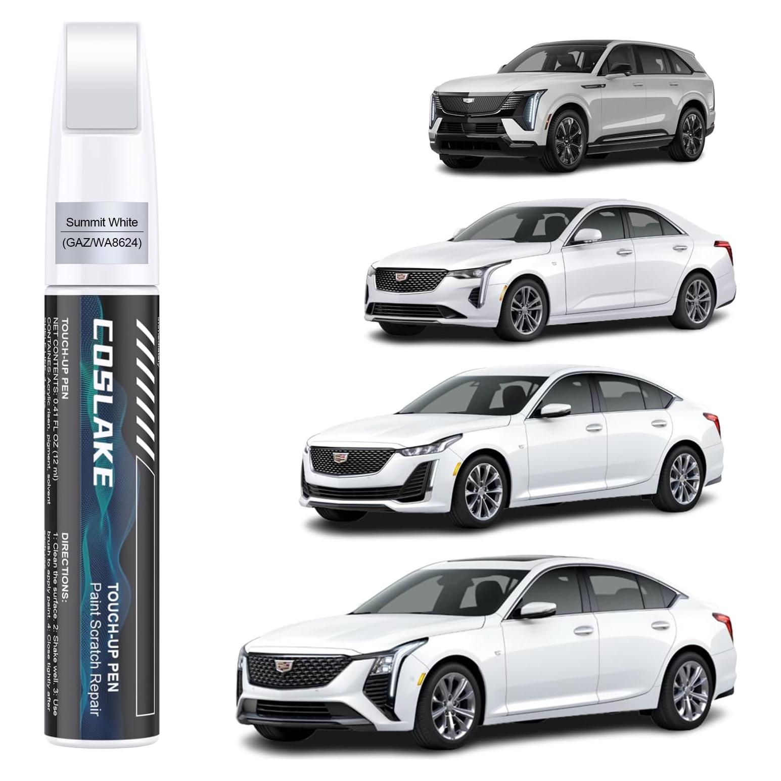 Pintura de Retoque COSLAKE 12ml Blanco Cumbre para Cadillac