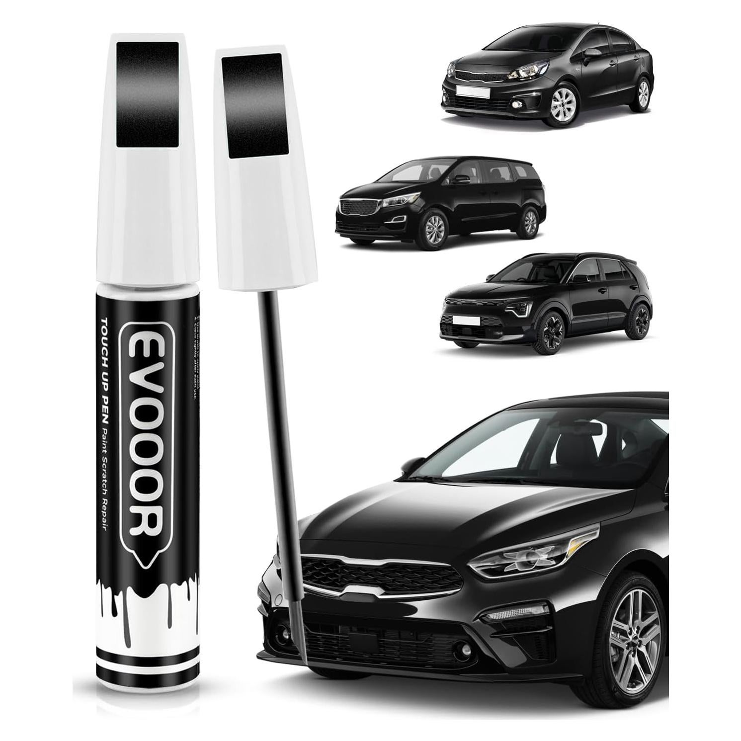 Pintura de Retoque Aurora Perla Negra EVOOOR 11.8 ml 2 en 1