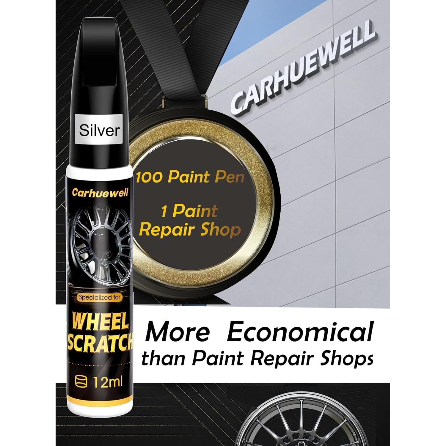 Pintura de Retoque Plateada Carhuewell 12ml para Ruedas