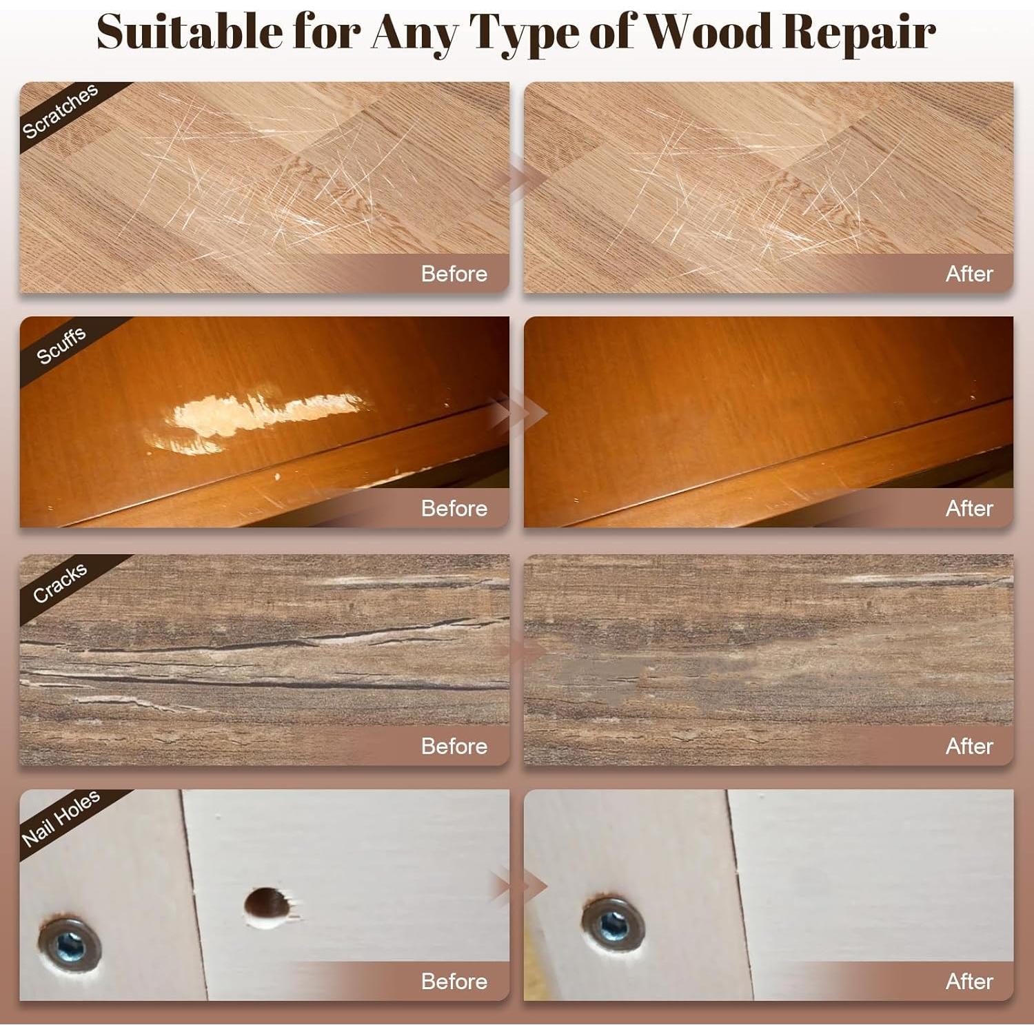 20 Palos de Cera para Reparación de Madera Xmnamc - 10 Colores