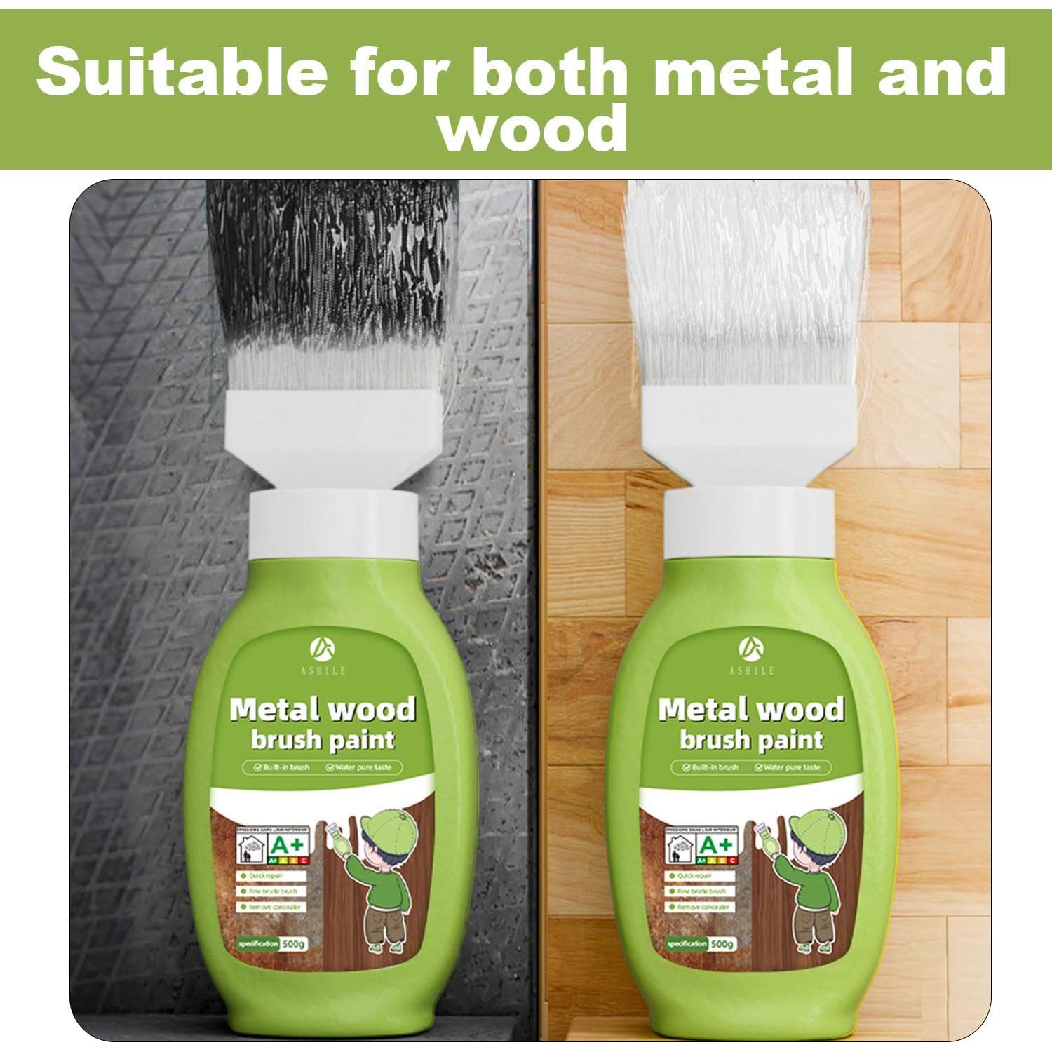 Pintura para Madera Anirun 17Oz Negra Brillante a Base de Agua