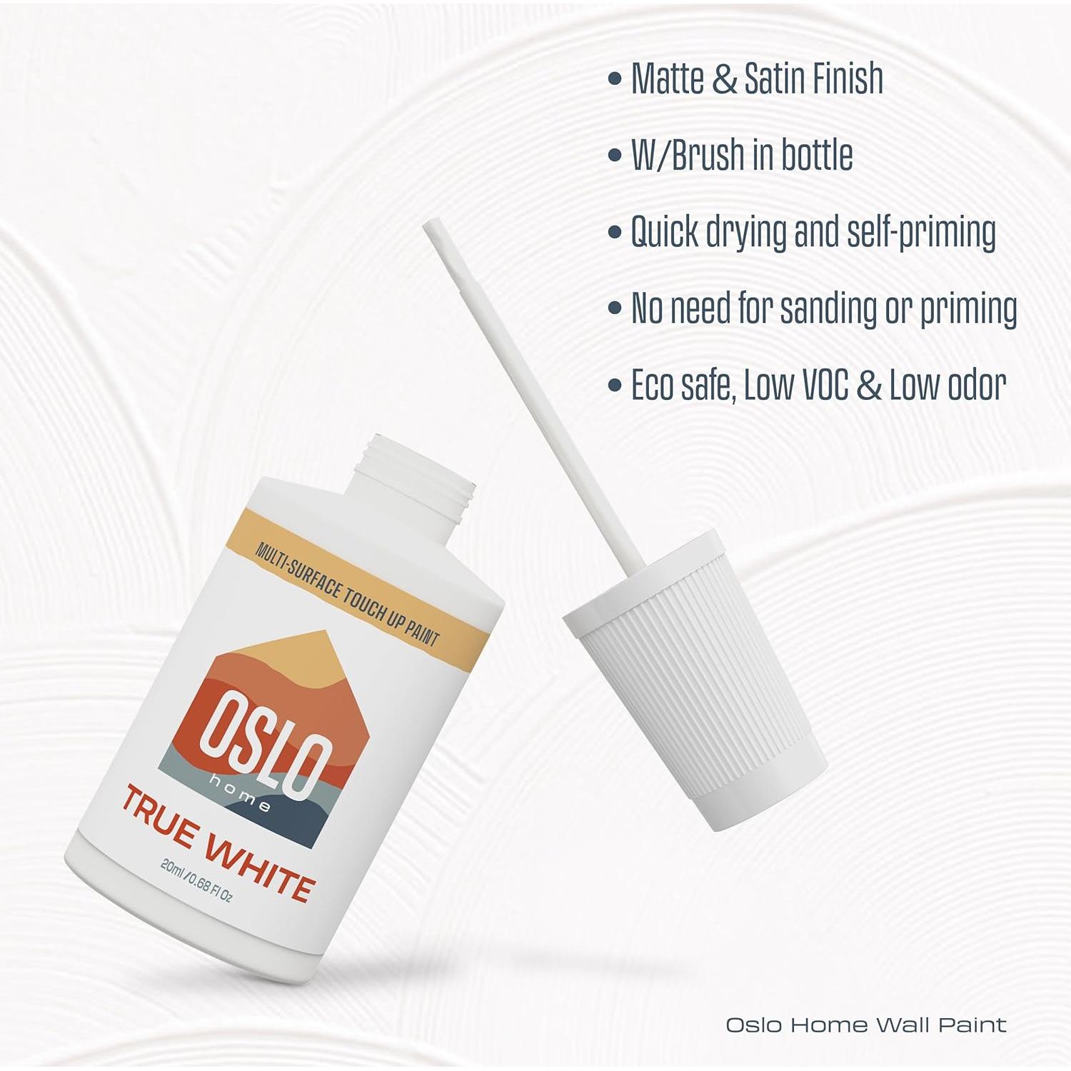 Pintura de Retoque Oslo Home 20ml Blanco Puro Mate con Brocha