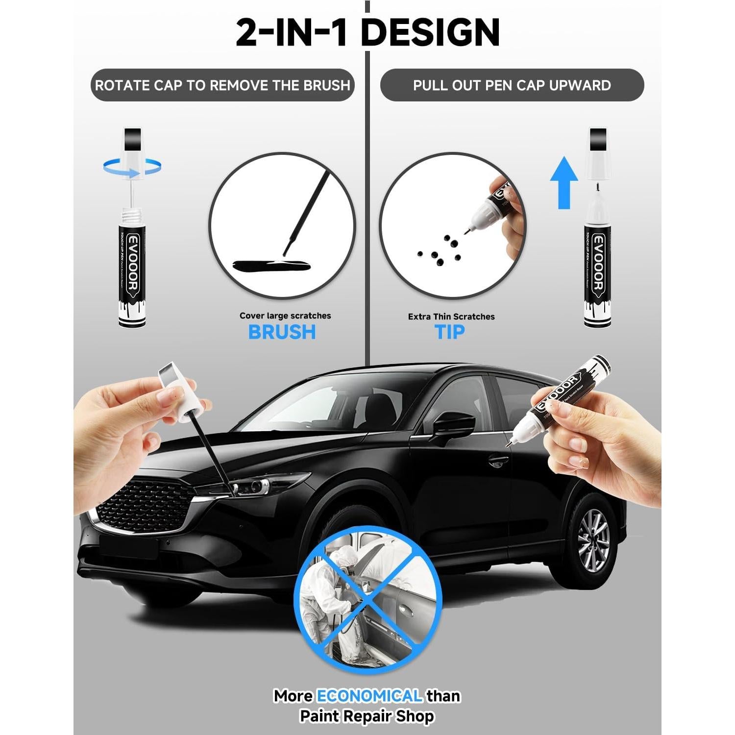 Pintura de Retocar Perla Negra Jet 41W para Mazda 11.8ml