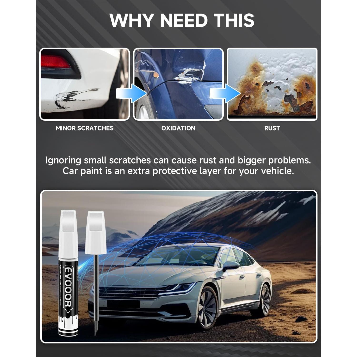 Pintura de Retoque EVOOOR 30ml Gris Pizarra Metálico para Chevy