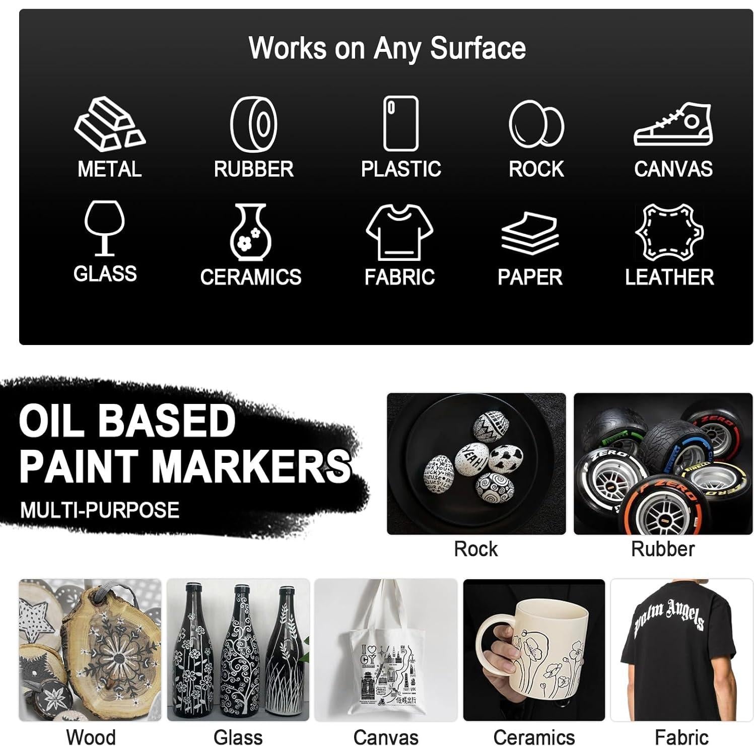 Marcadores de Pintura Betem Doble Punta 4 Piezas 0.7mm y 3mm