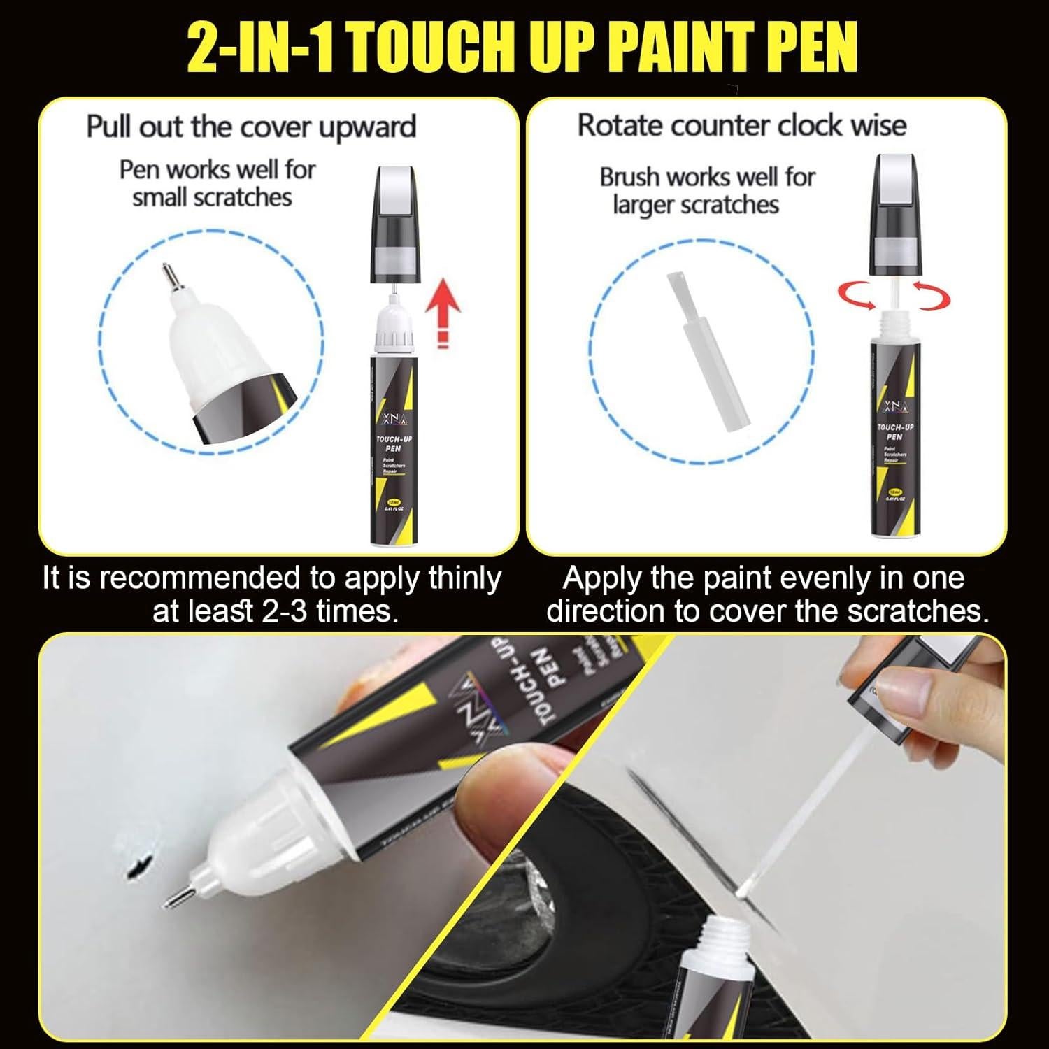 Pintura de Retoque XNA Blanco Estelar Metalizado 12ml para Ford