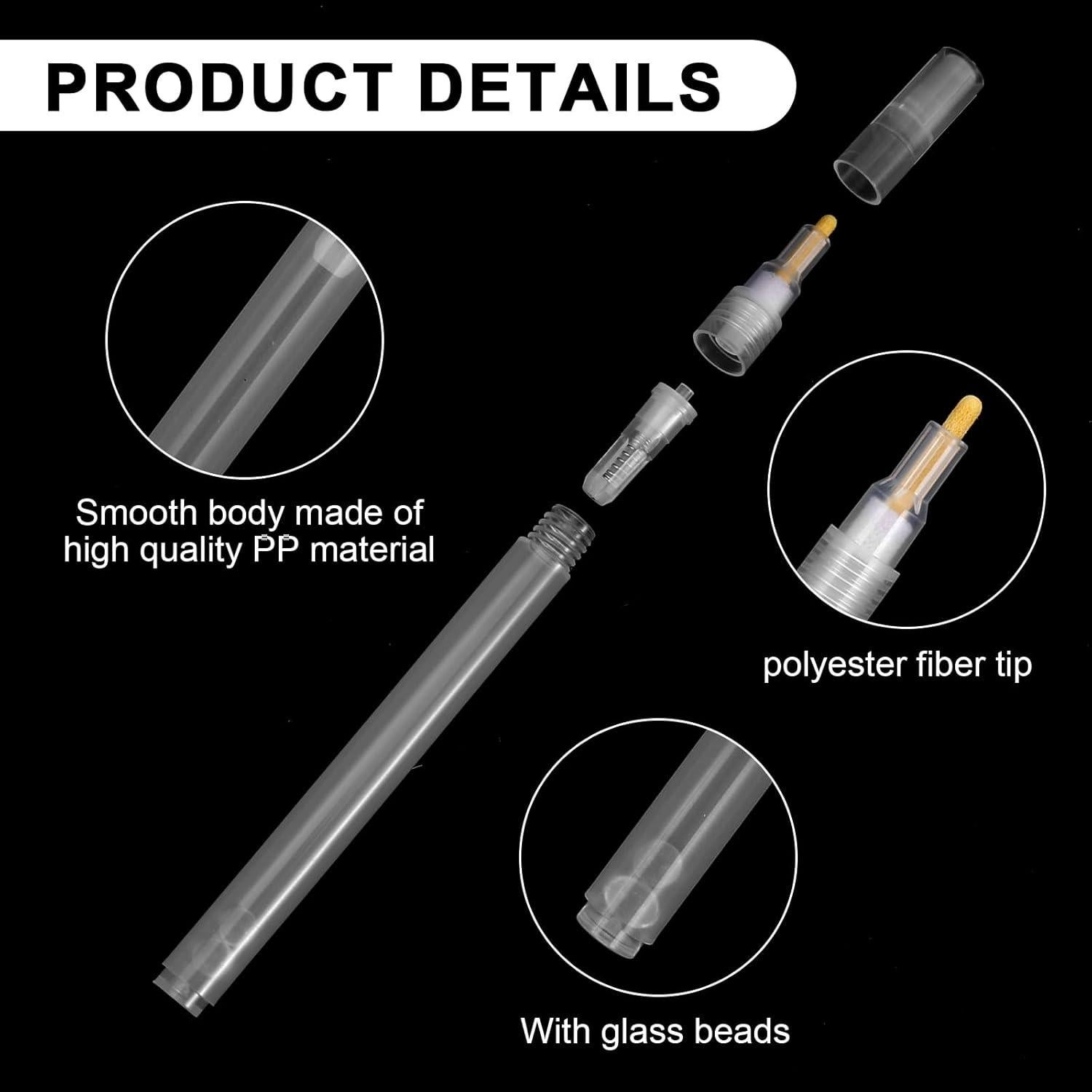 Marcadores de Pintura Acrílica Rellenables Yuanan - 6 Pcs 3mm