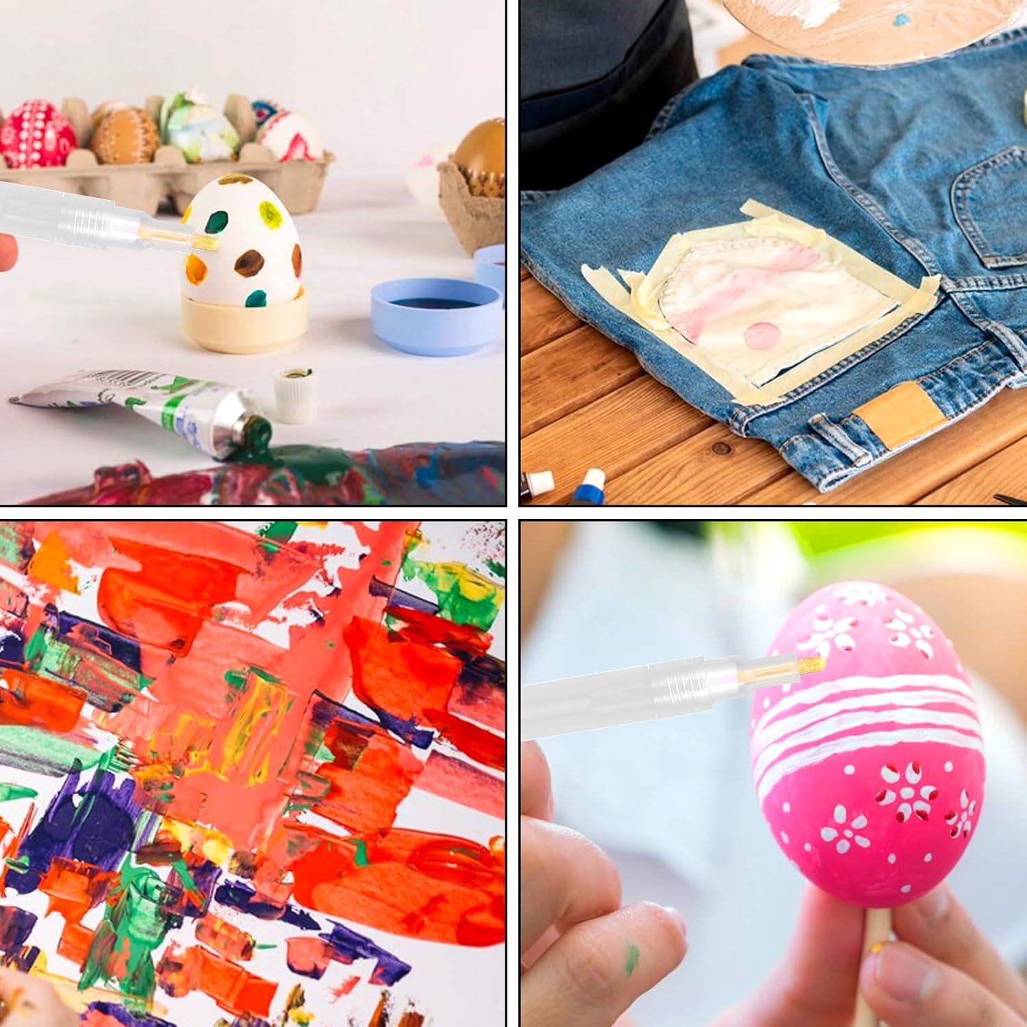 Marcadores de Pintura Acrílica Rellenables Yuanan - 6 Pcs 3mm