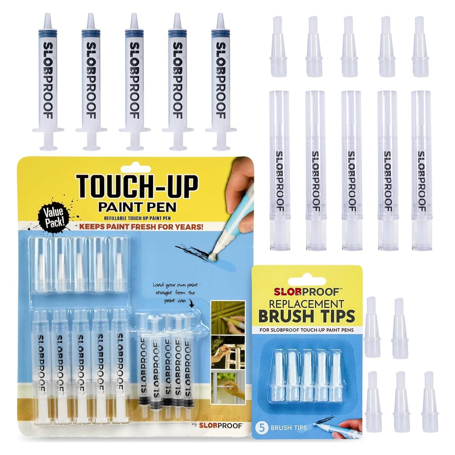 Bolígrafo de Pintura Recargable Slobproof - Kit 5 en 1 para Retoques