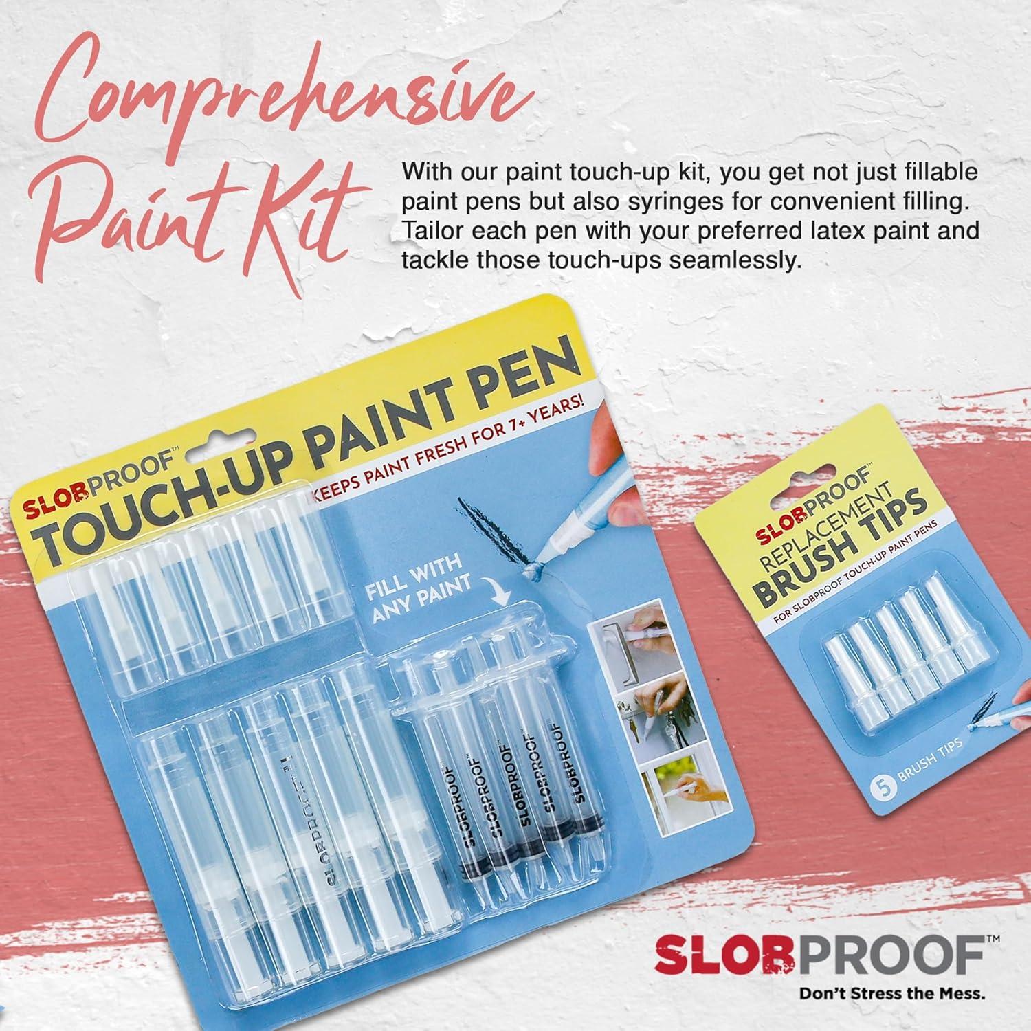 Bolígrafo de Pintura Recargable Slobproof - Kit 5 en 1 para Retoques