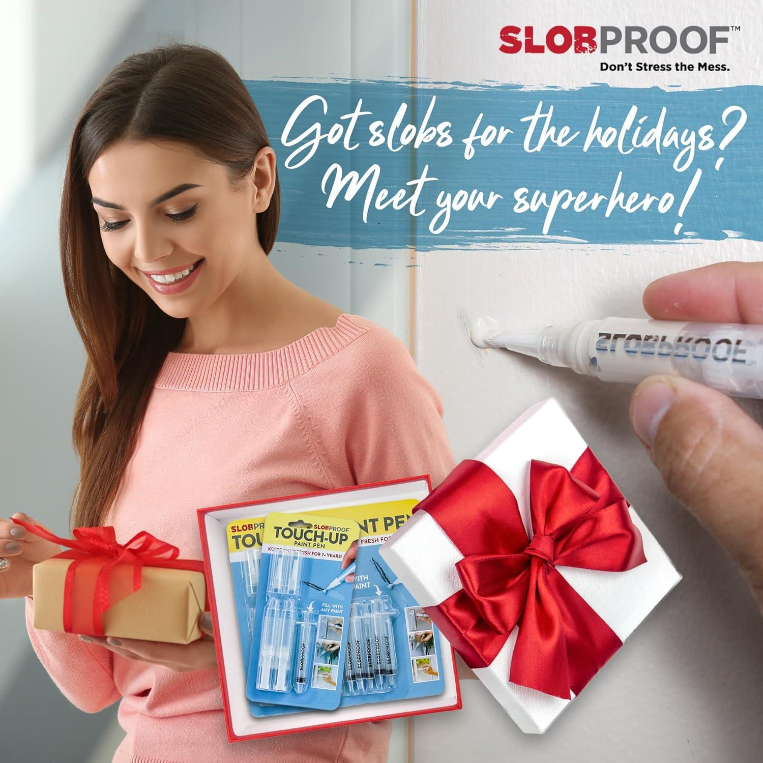 Bolígrafo de Pintura Recargable Slobproof con Puntas de Reemplazo