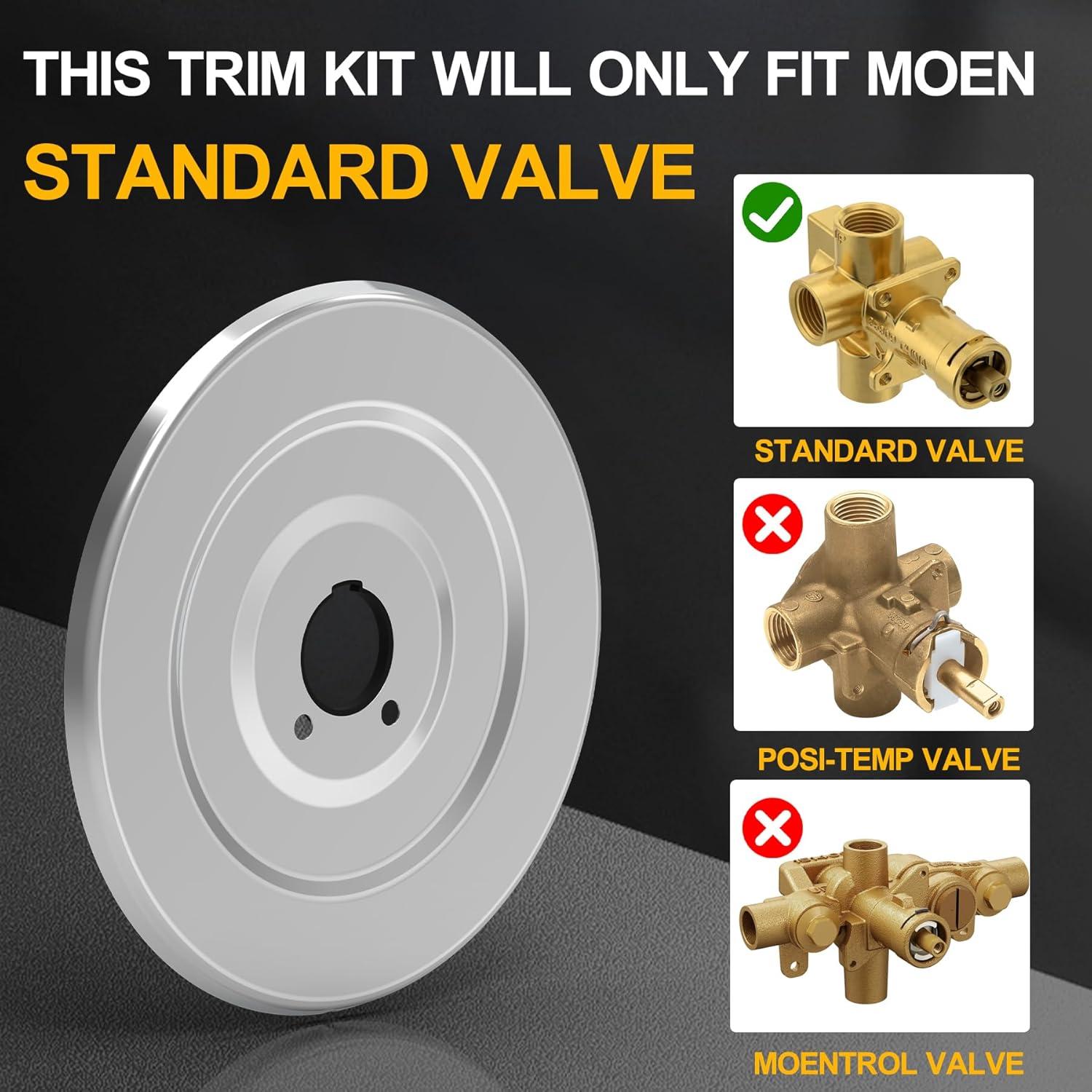 Reemplazo Escudo Moen 16090 para Grifos Ducha y Baño