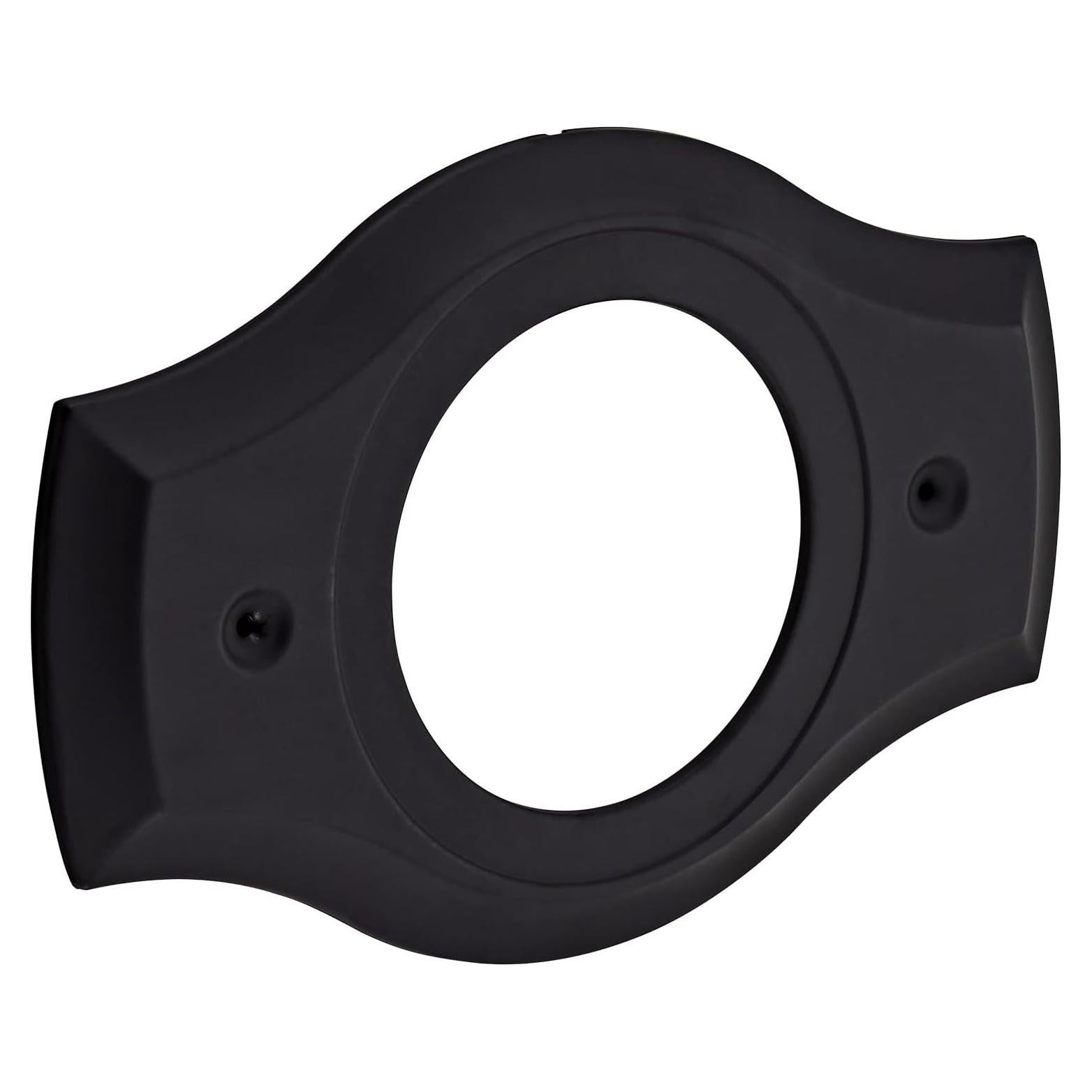 Placa de Cubierta de Ducha Tearel 1 Manija Negro Mate