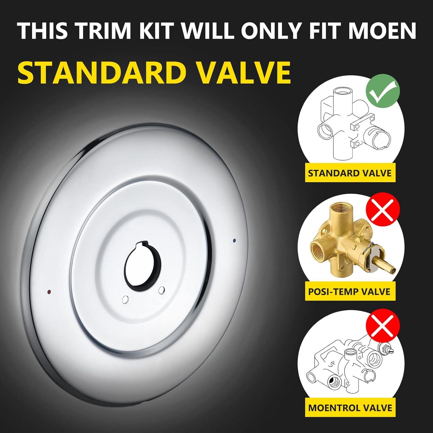 Escutcheon Moen Chateau 16090 Cromo para Grifos de Ducha