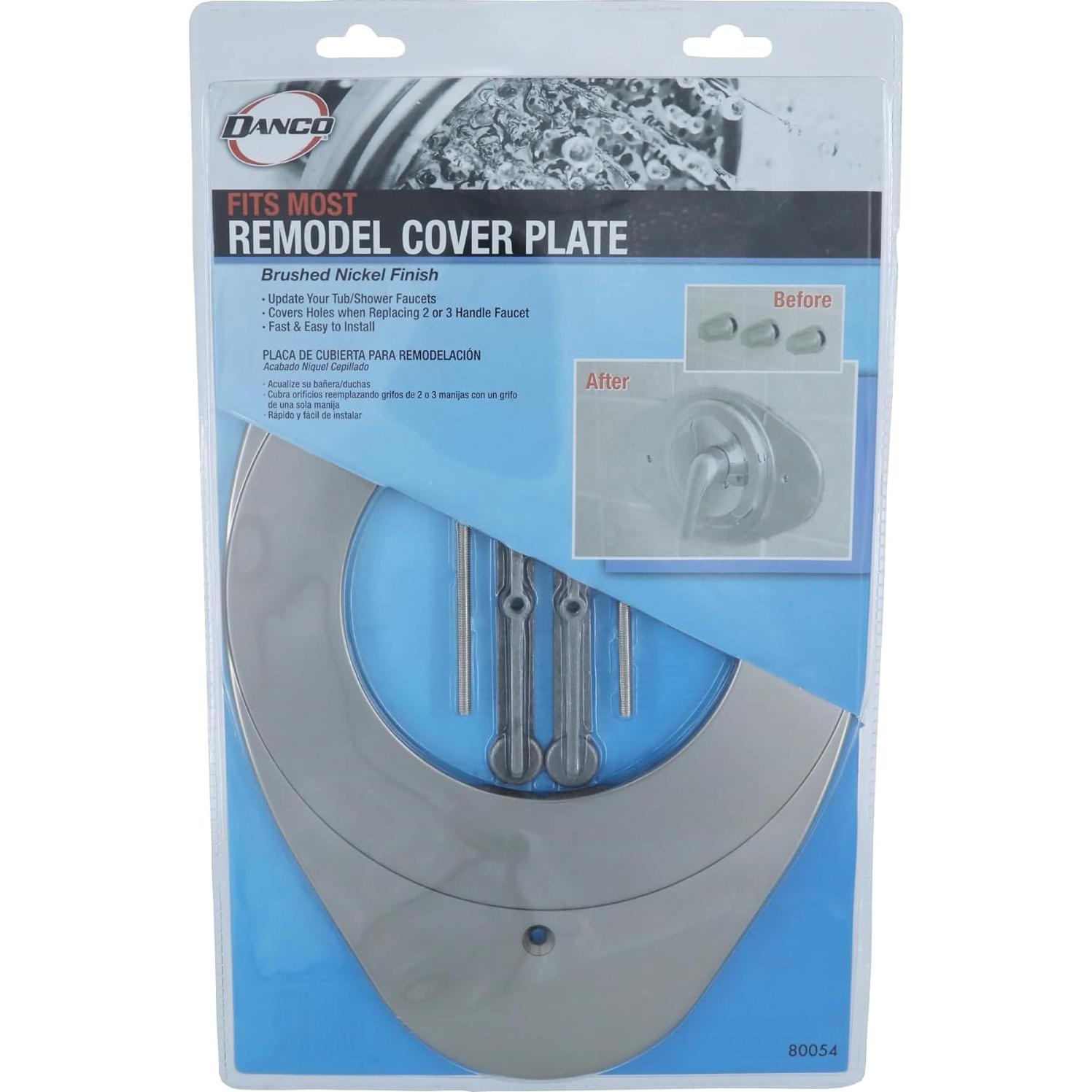 Cubierta de Remodelación Danco 80054 Níquel Cepillado