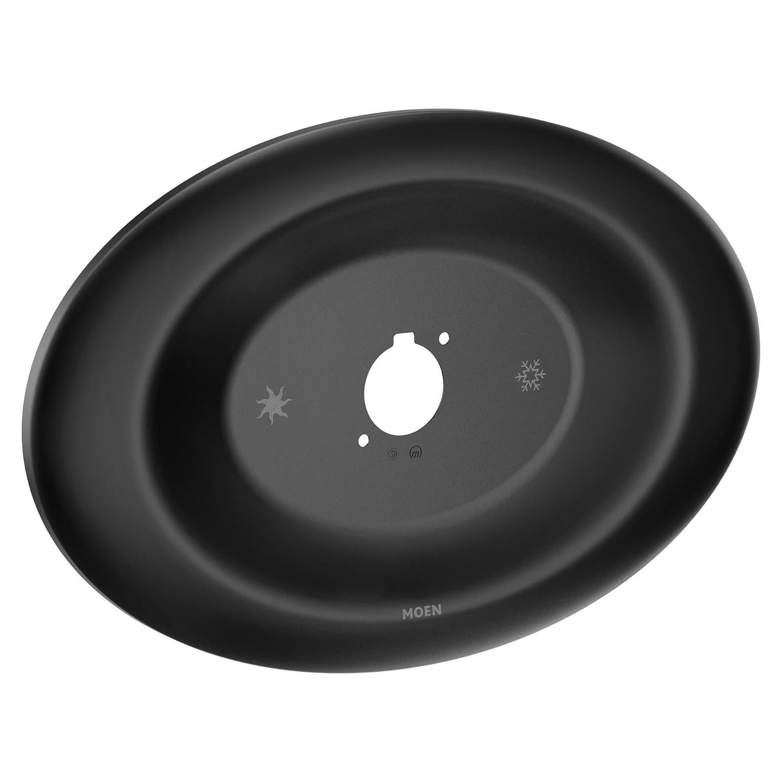 Placa de Cubierta Moen 178755BL Negro Mate para Ducha 1 Mango