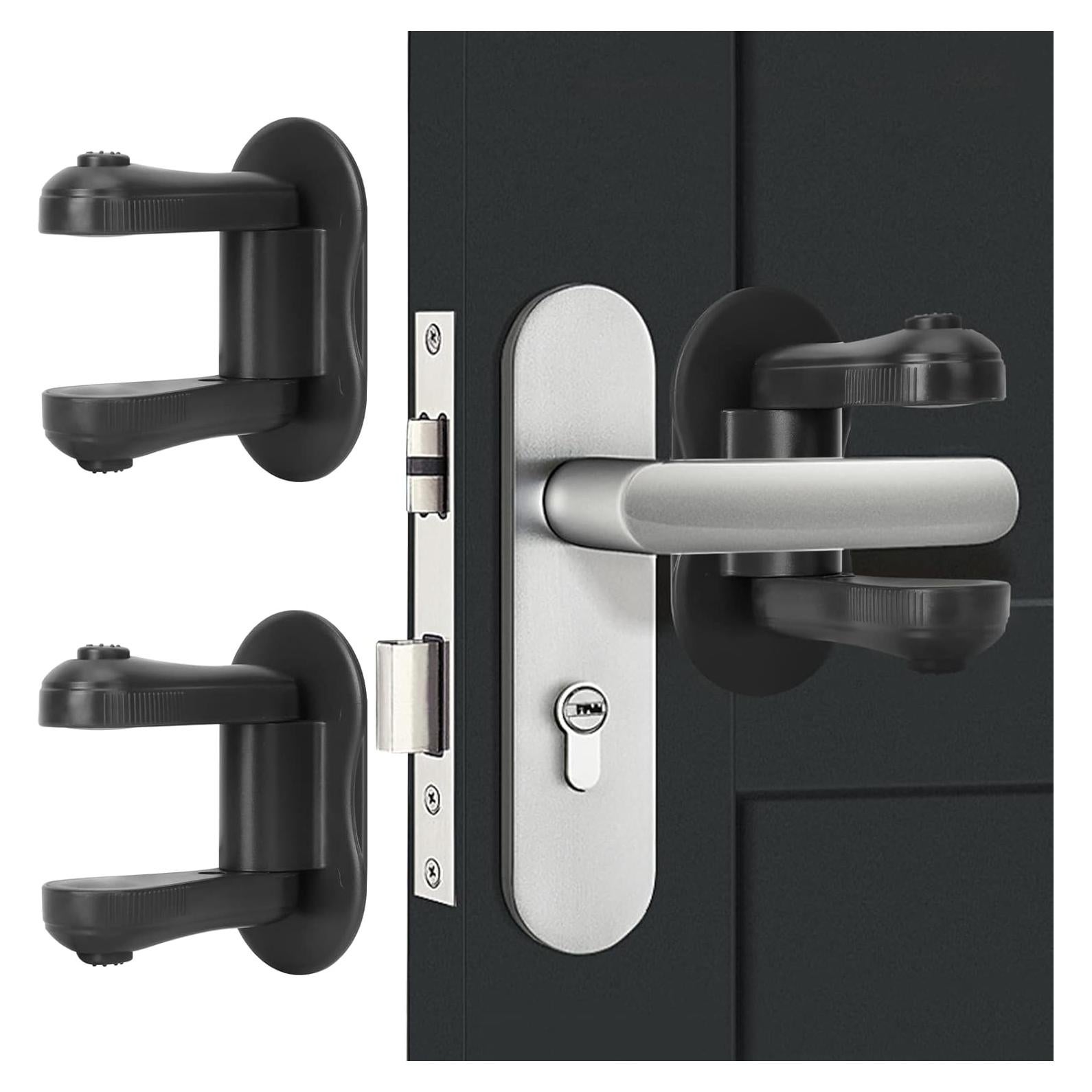 Bloqueo de Palanca de Puerta BiSiViO Negro 2 Paquete Seguridad Infantil