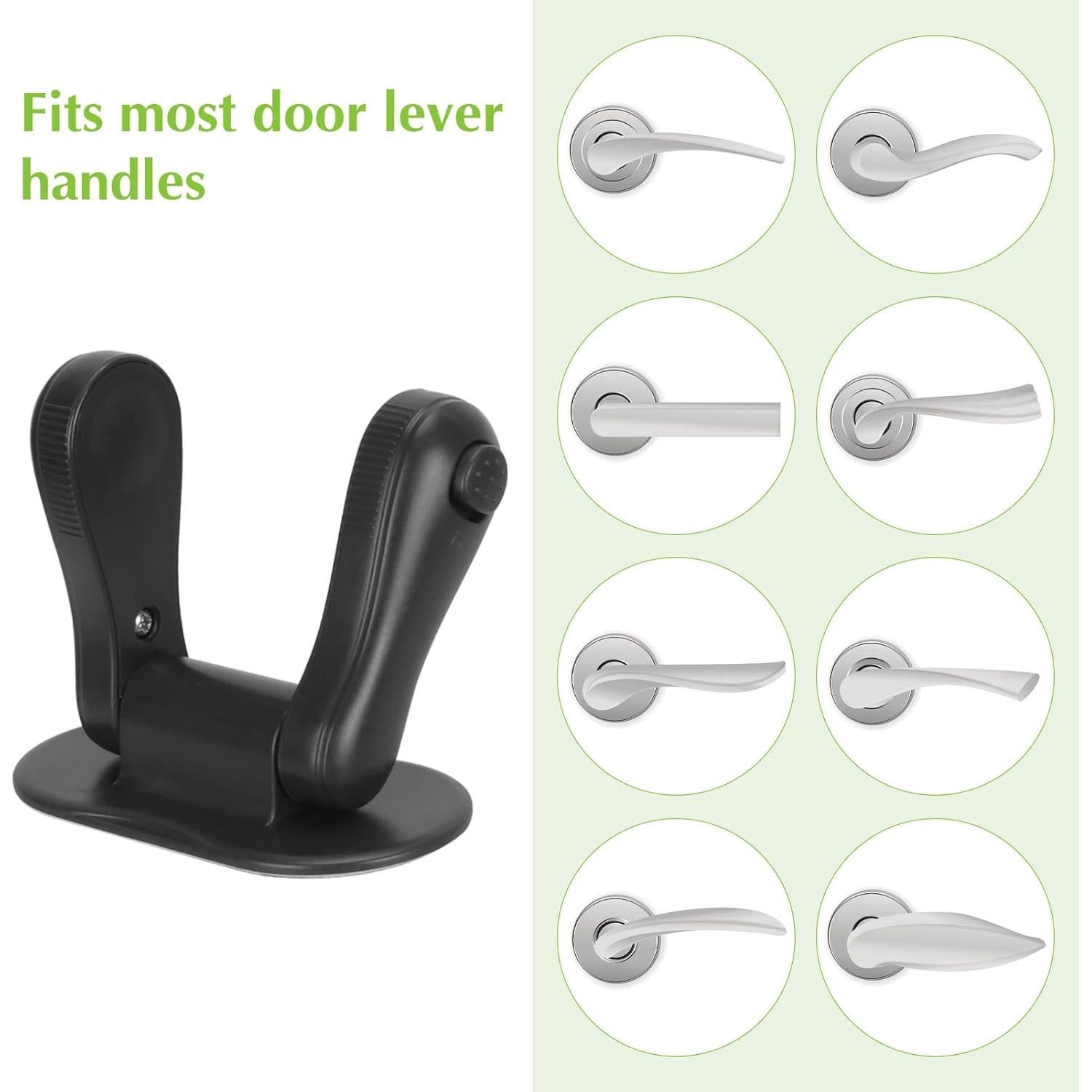 Bloqueo de Palanca de Puerta BiSiViO Negro 2 Paquete Seguridad Infantil