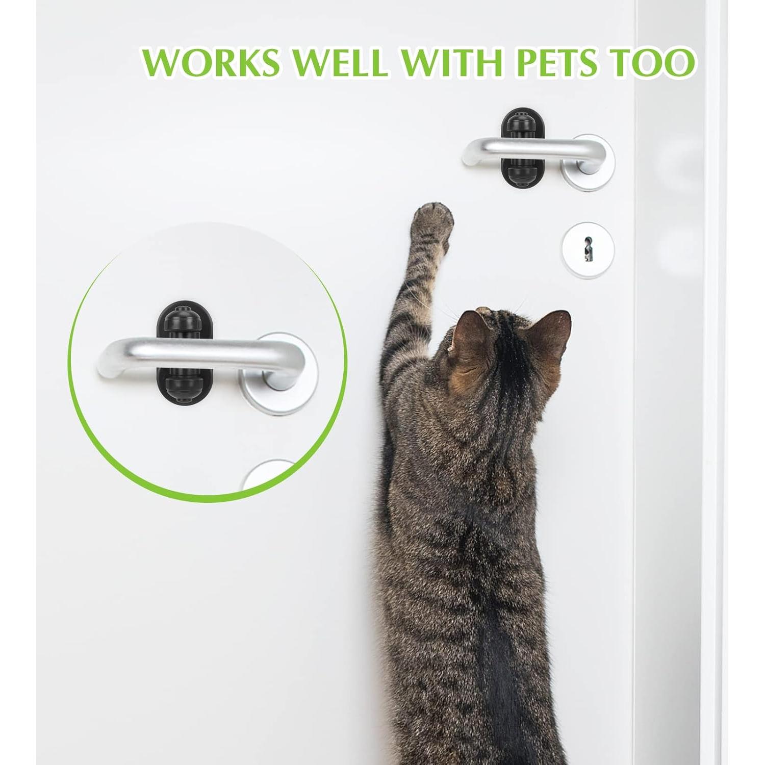 Bloqueo de Palanca de Puerta BiSiViO Negro 2 Paquete Seguridad Infantil