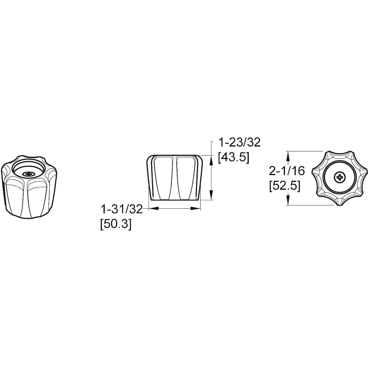 Mango Redondo Acrílico Clásico Pfister 9400860 para Grifo