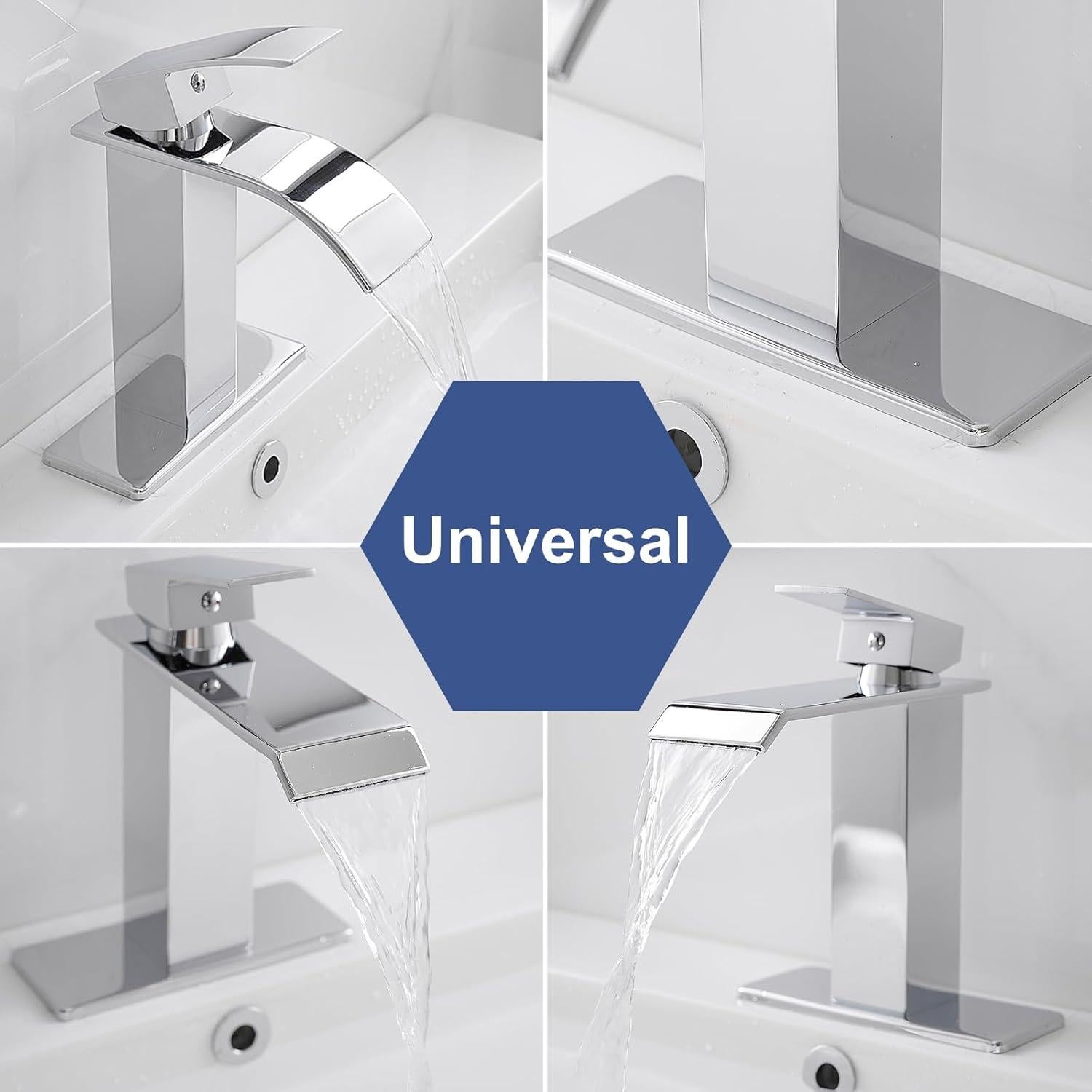 Tapa de Agujero de Lavabo BWE P-77 Cromo 1 Agujero 4"